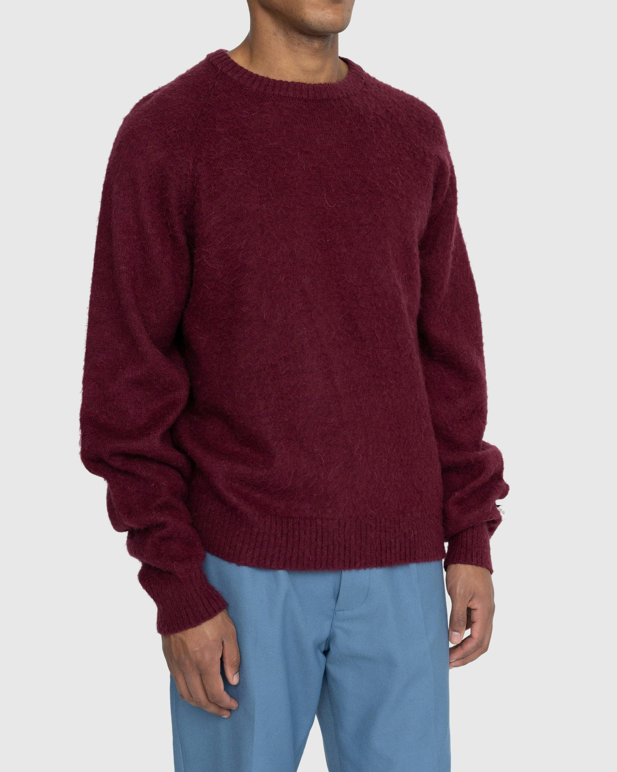 Highsnobiety - Alpaca Raglan Sweater Burgundy - Clothing - Red - Image 3