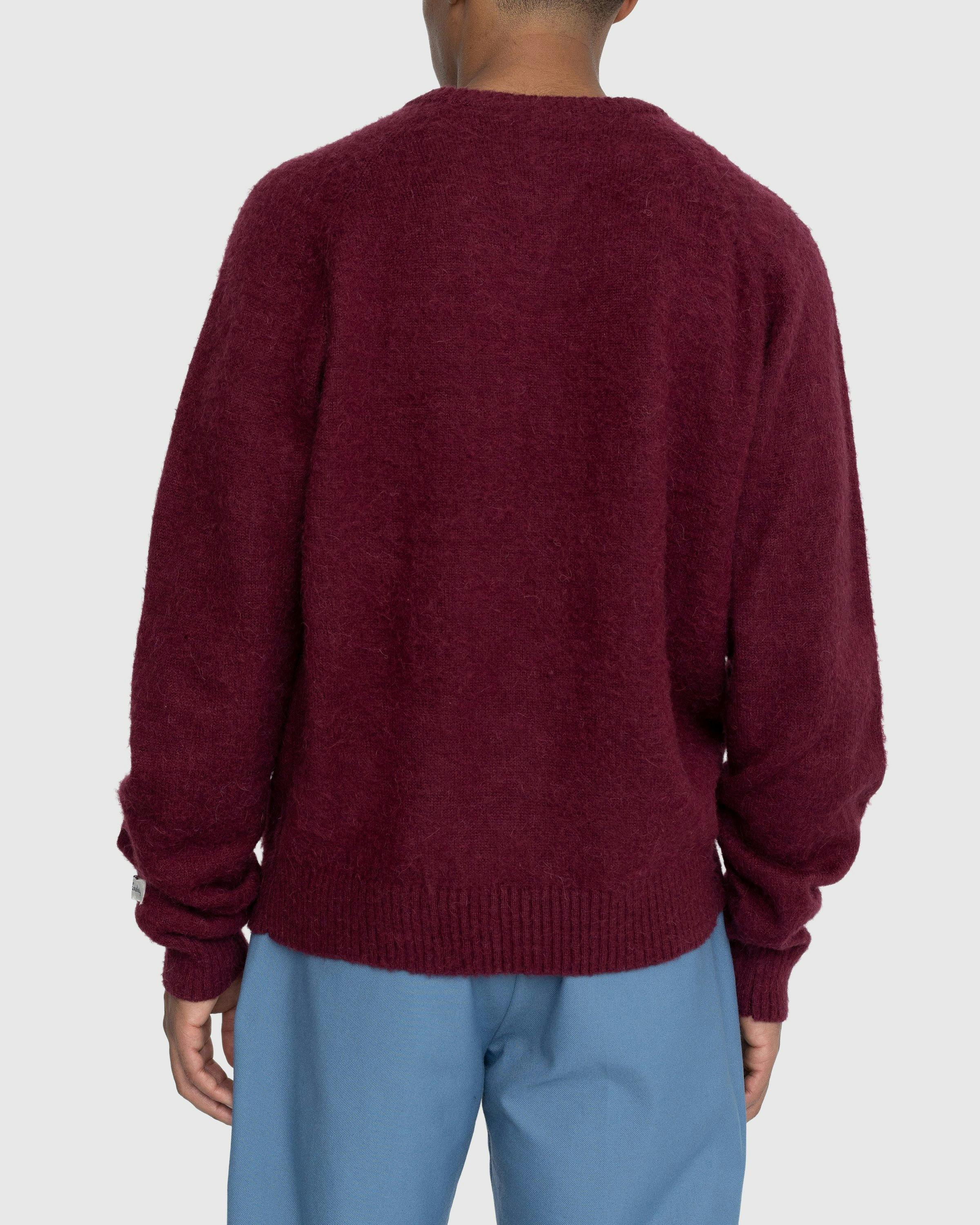 Highsnobiety - Alpaca Raglan Sweater Burgundy - Clothing - Red - Image 4