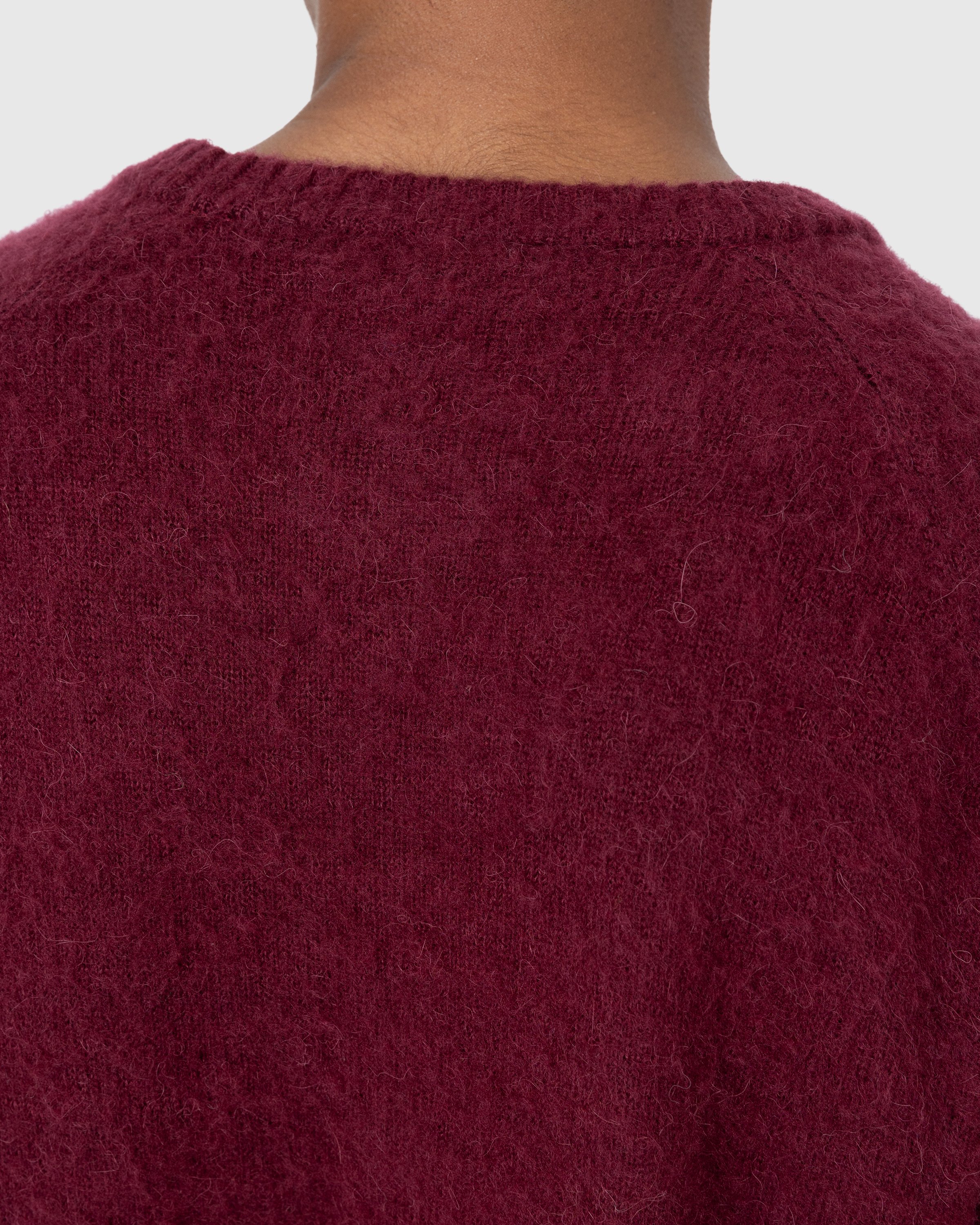Highsnobiety - Alpaca Raglan Sweater Burgundy - Clothing - Red - Image 7