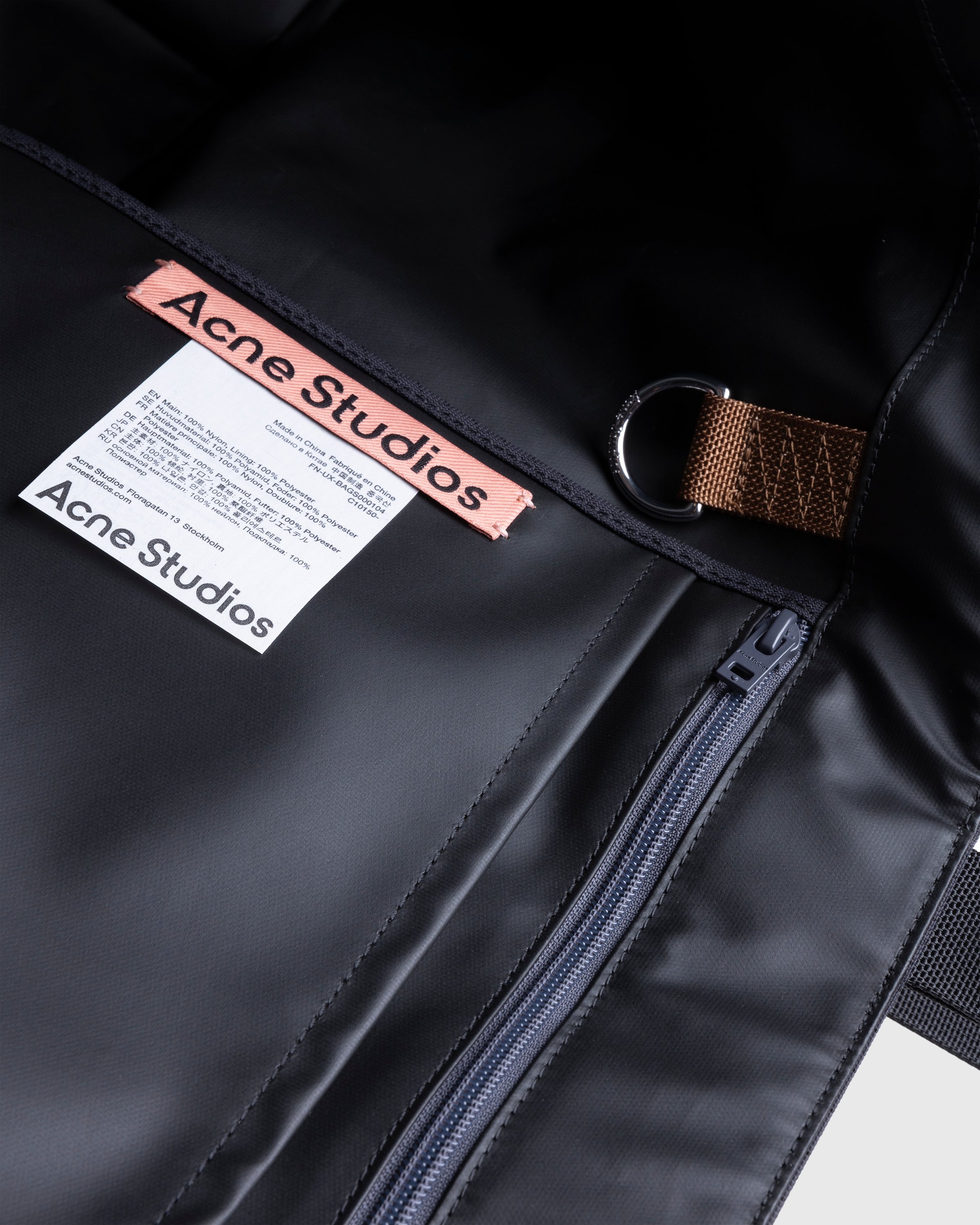 Acne Studios - Nylon Tote Bag Black - Accessories - Black - Image 5