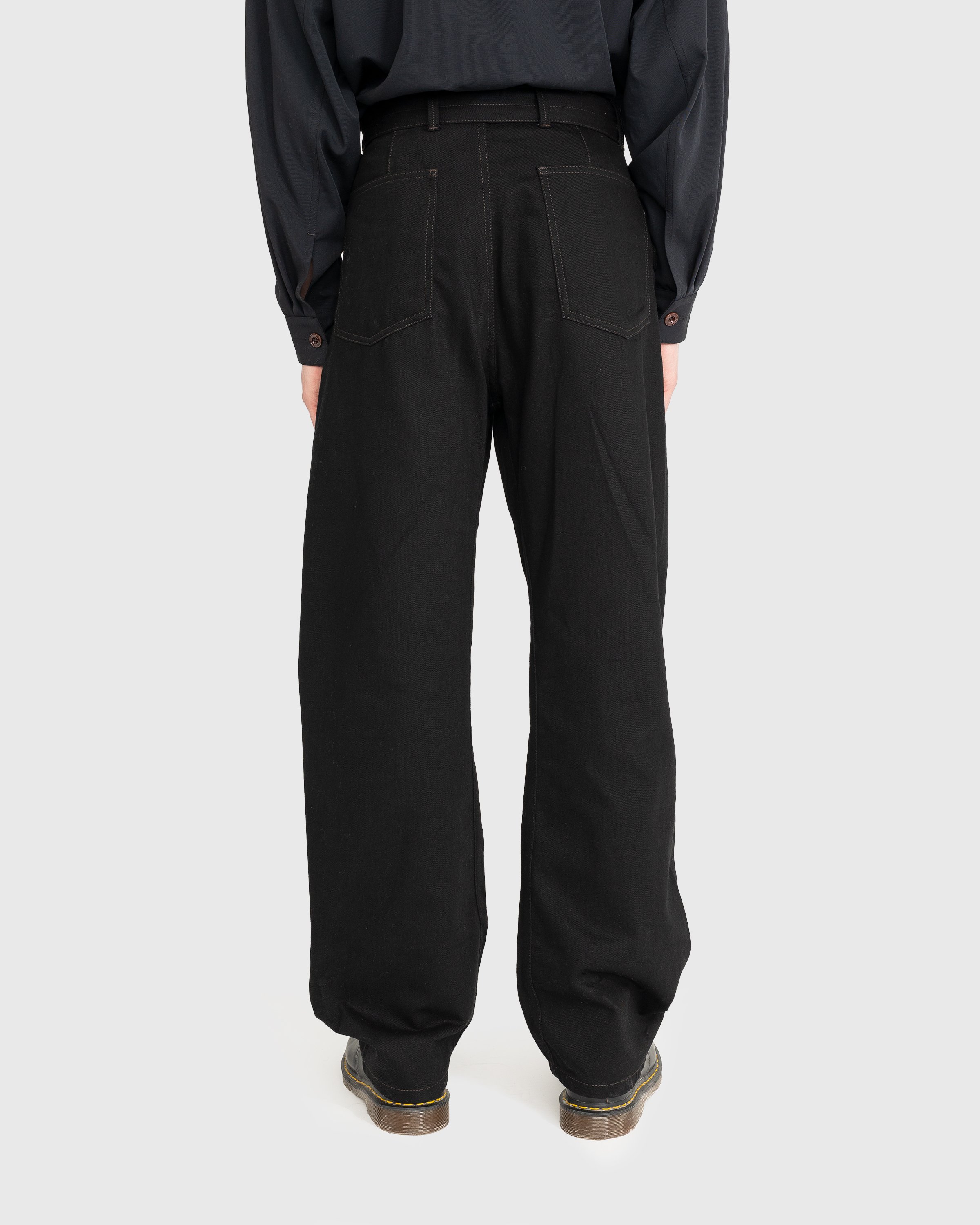 Lemaire - Twisted Belted Pants Black - Clothing - Black - Image 3