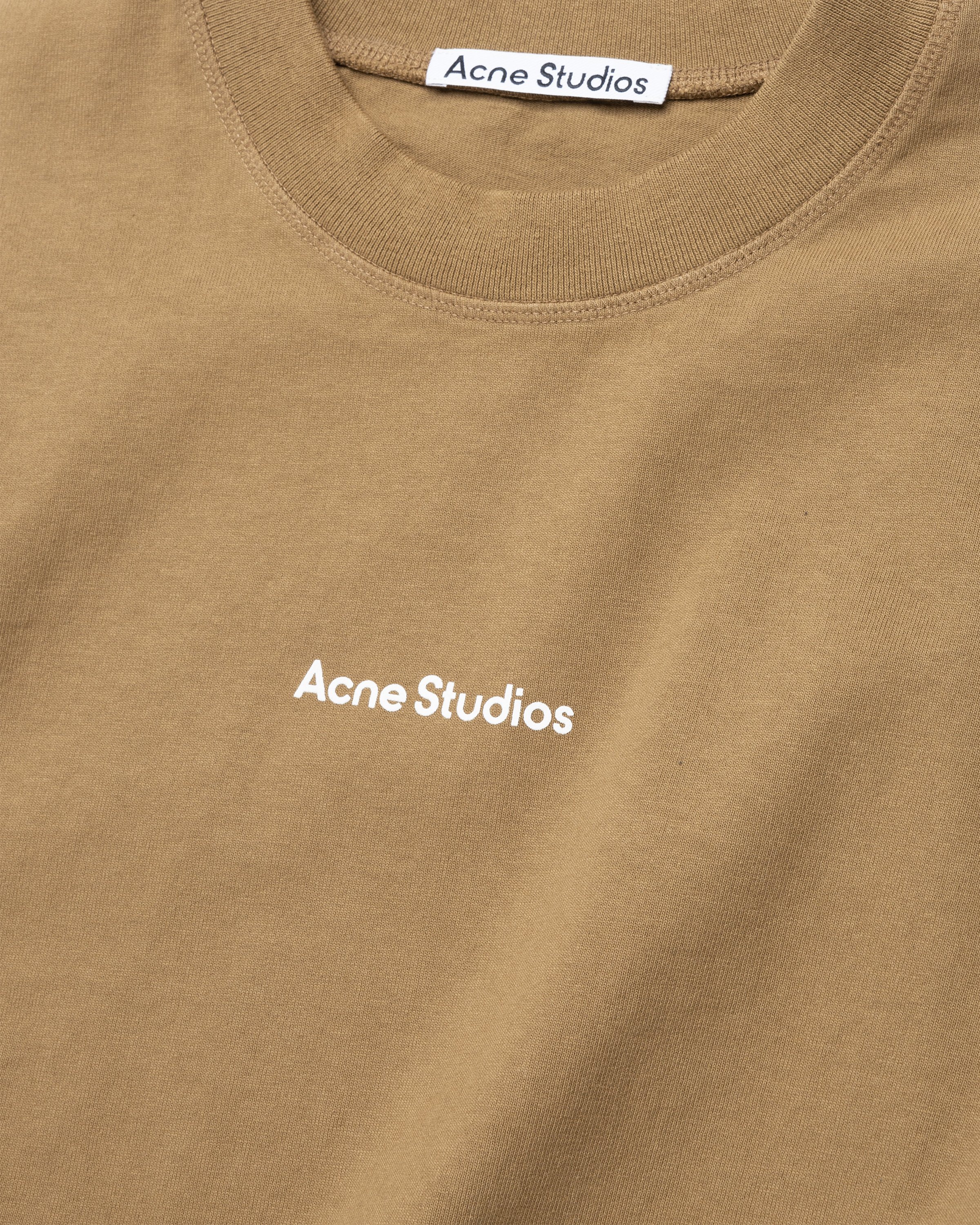 Acne Studios - Logo T-Shirt Mud Beige - Clothing - Beige - Image 5
