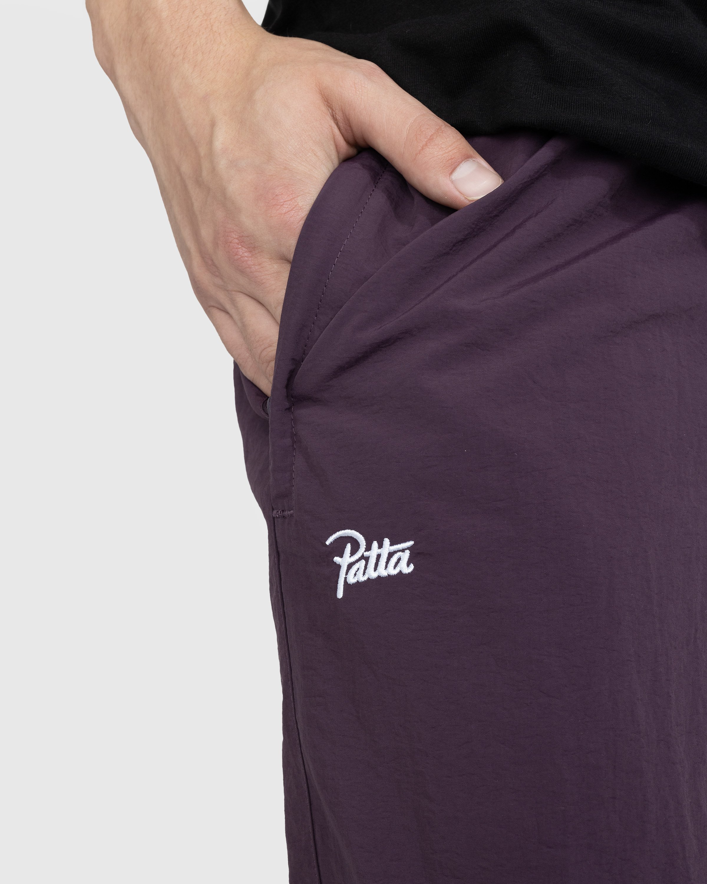 Patta - Basic Nylon M2 Track Pants Plum Perfect - Clothing - Purple - Image 4