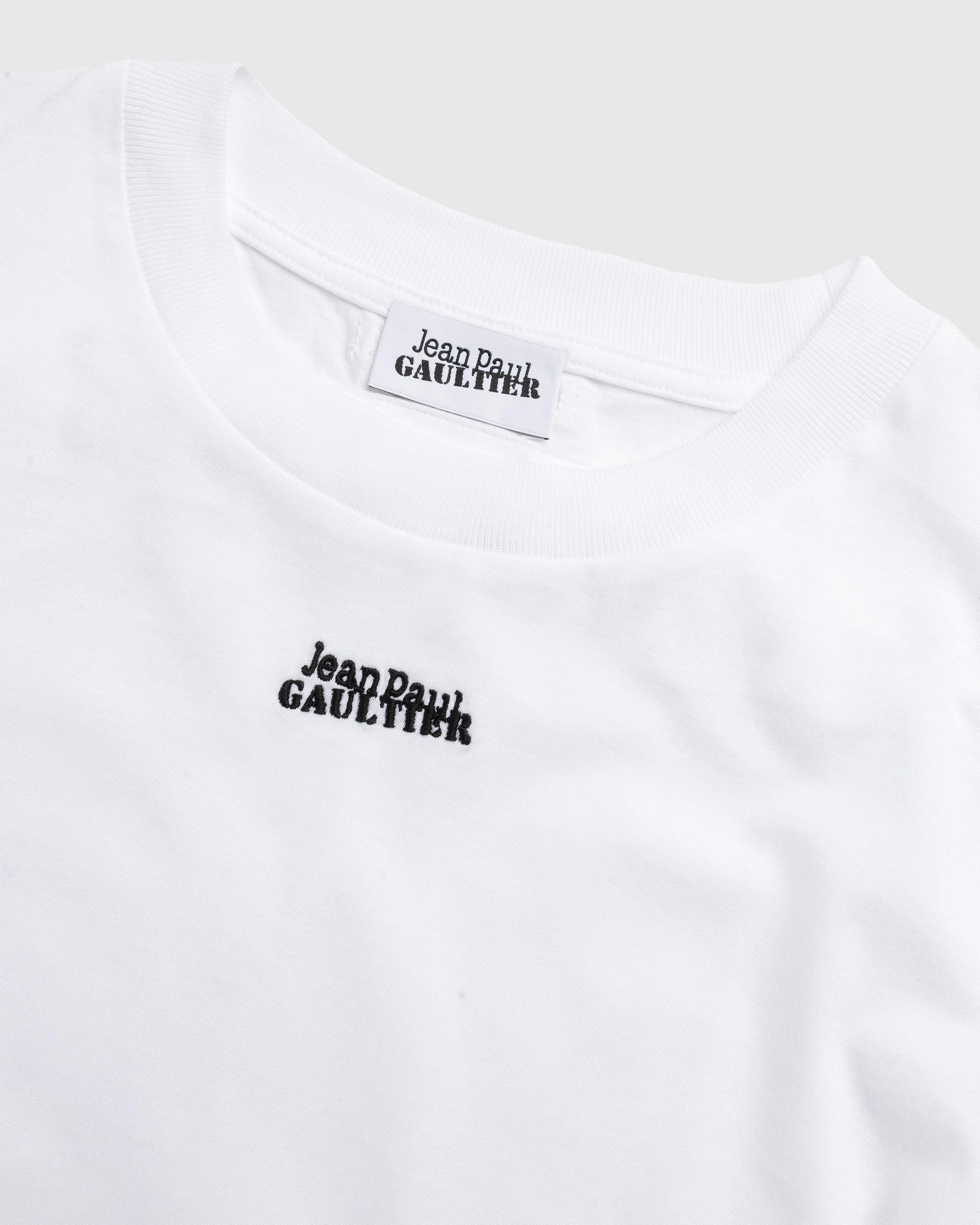 Jean Paul Gaultier - Oversize Laced T-Shirt White - Clothing - White - Image 5