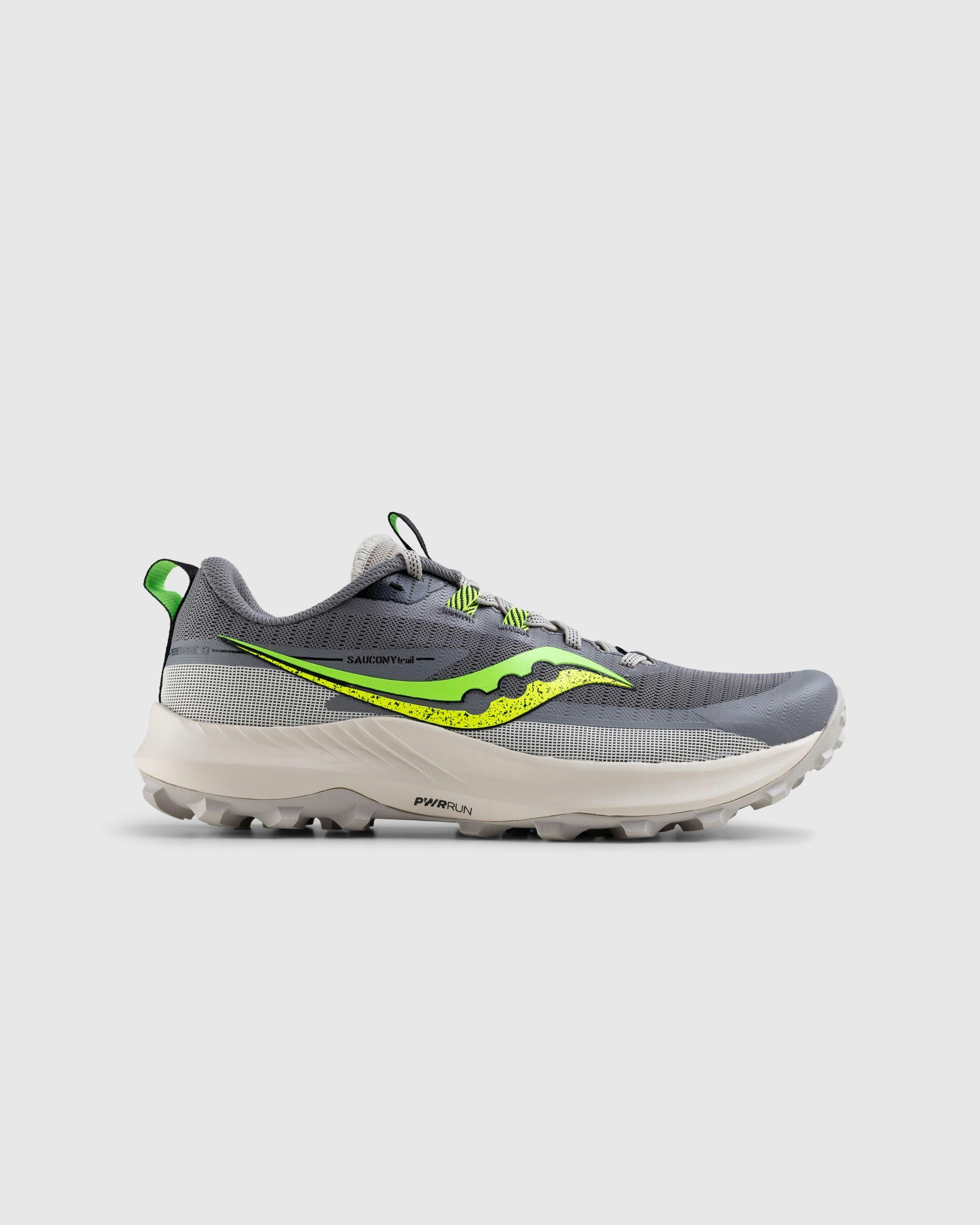 Saucony - Peregrine 13 Gravel/Slime - Footwear - Multi - Image 1