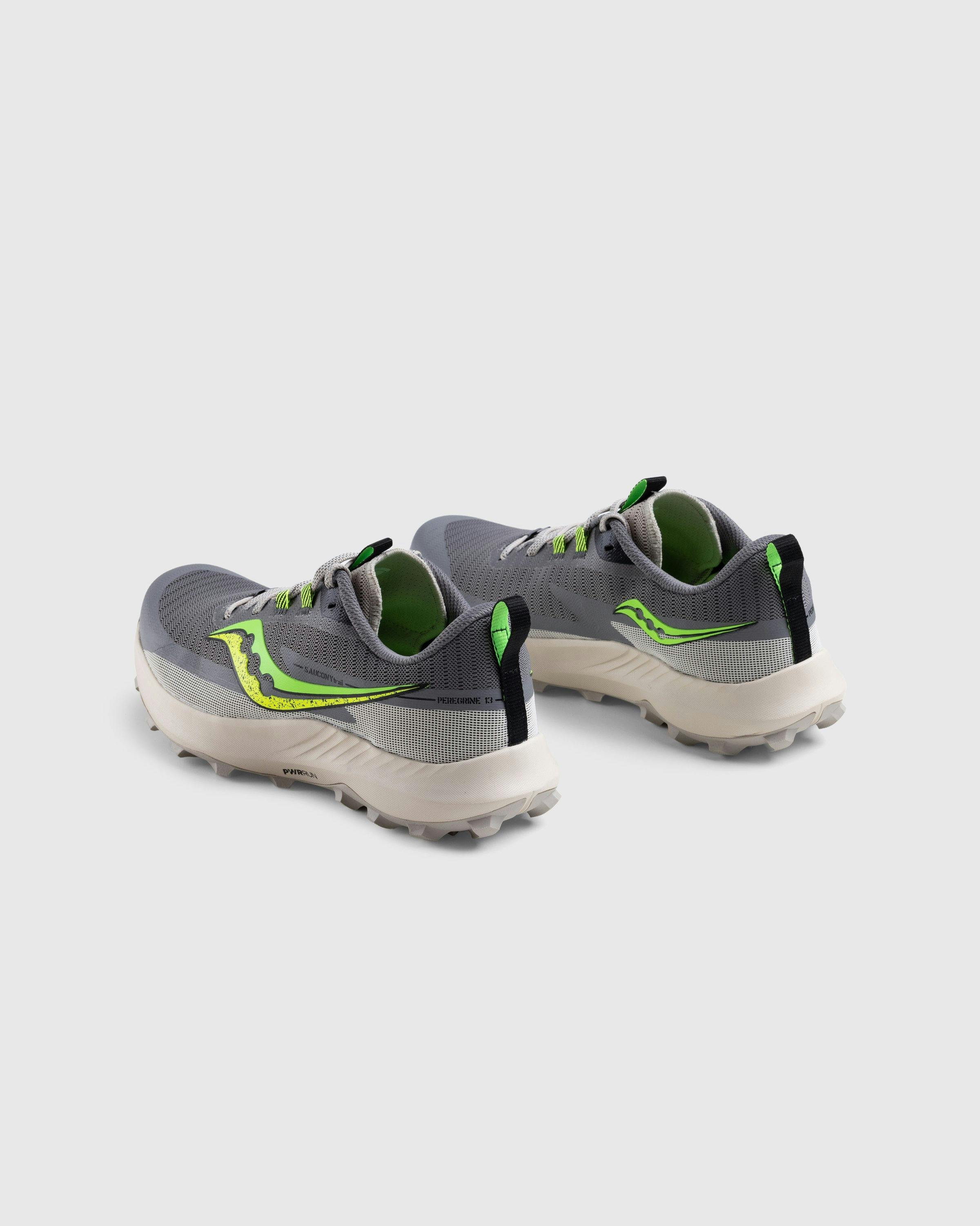 Saucony - Peregrine 13 Gravel/Slime - Footwear - Multi - Image 4