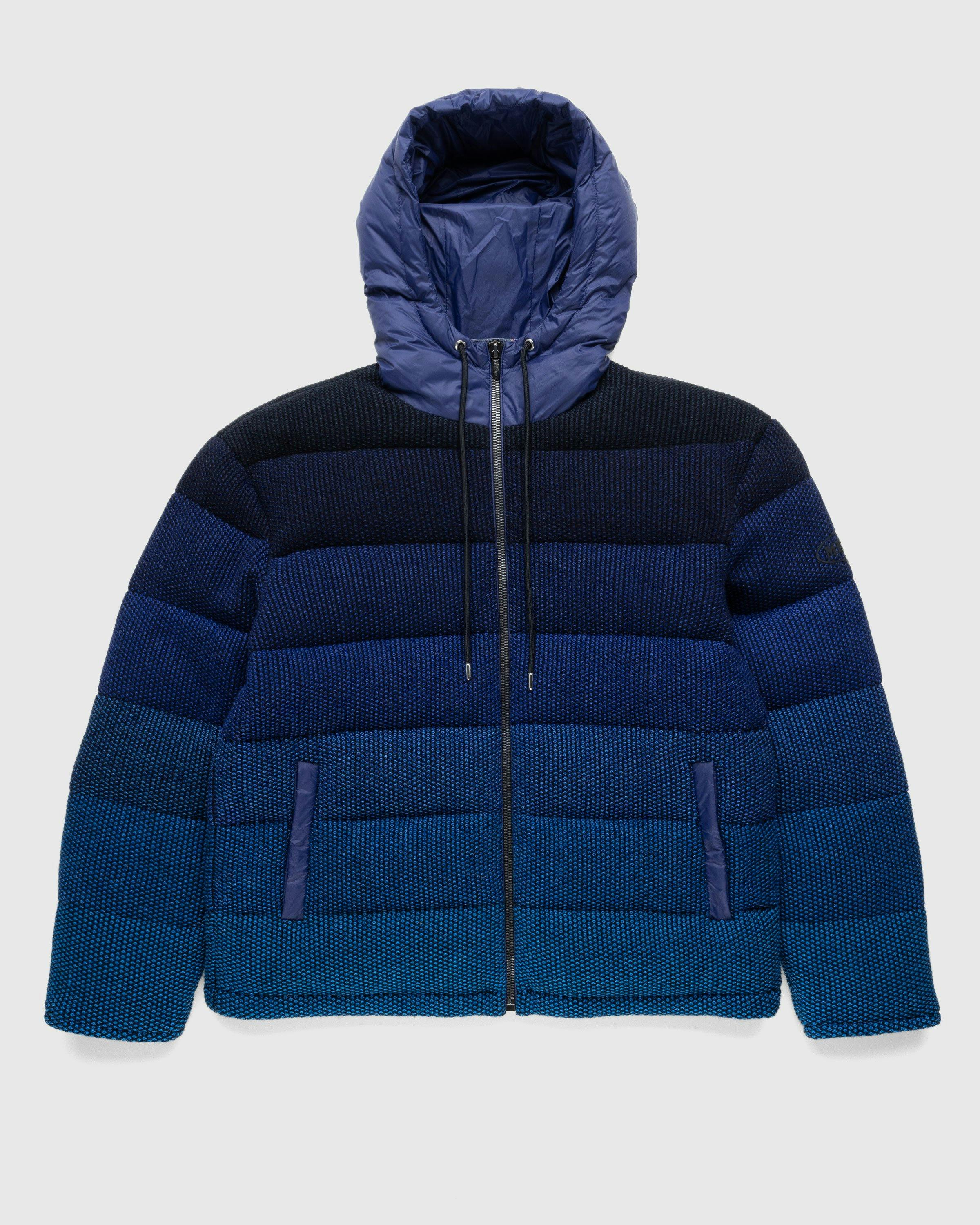 Missoni - Down Hooded Jacket Navy/Black - Clothing - Multi - Image 1