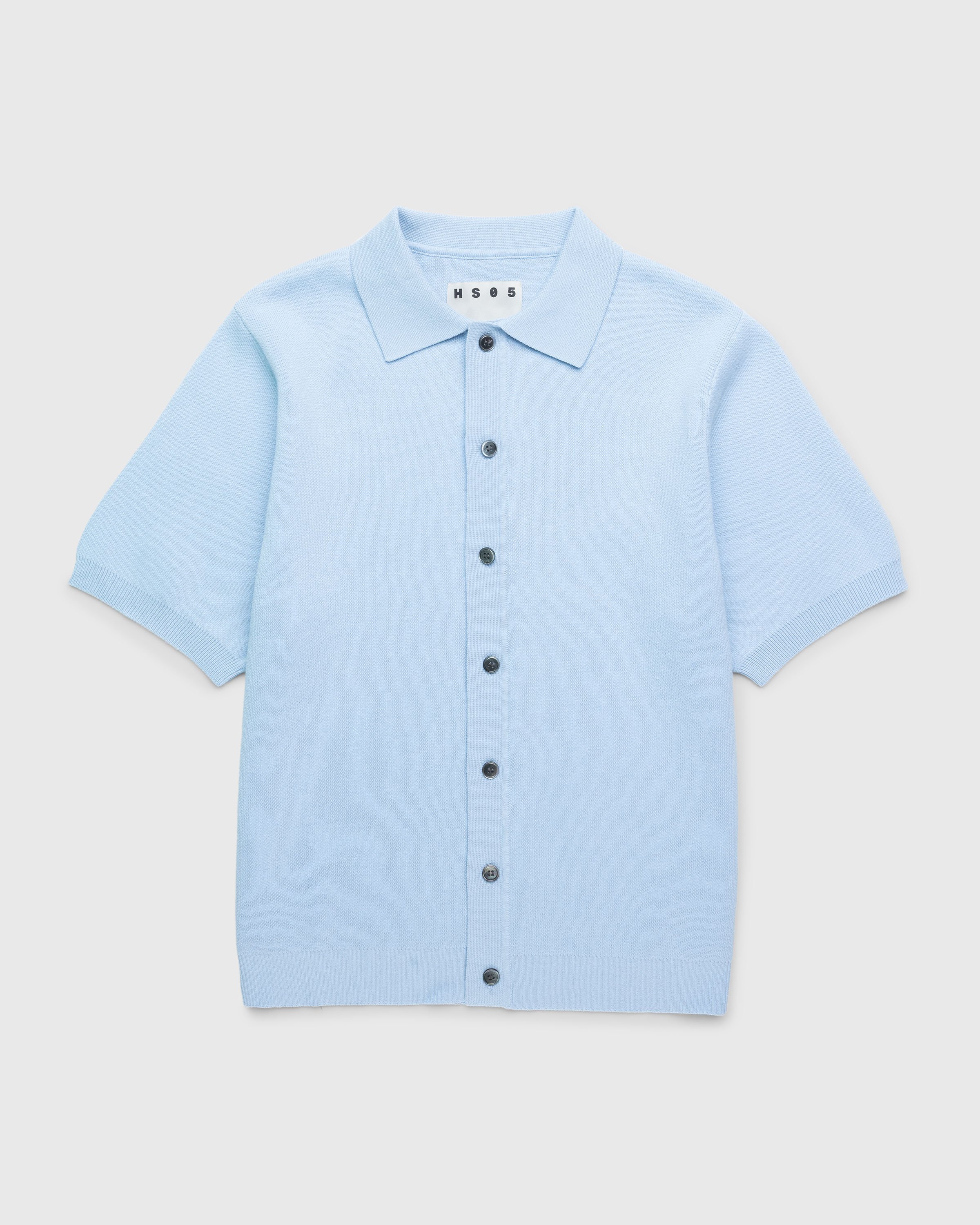 Highsnobiety HS05 - Cotton Knit Shirt Light blue - Clothing - Blue - Image 1