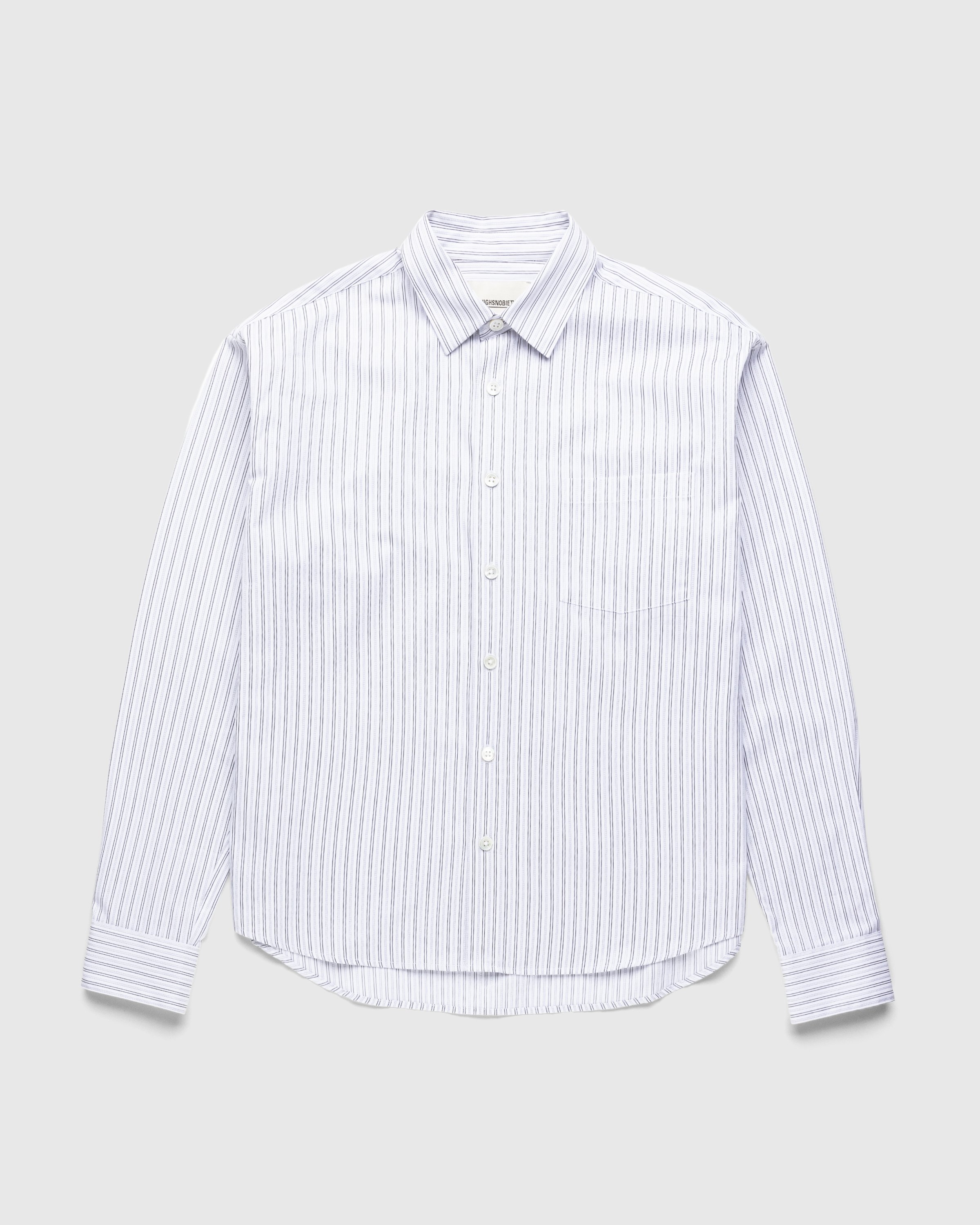 Highsnobiety - Striped Poplin Long-Sleeve Shirt - Clothing - Multi - Image 1