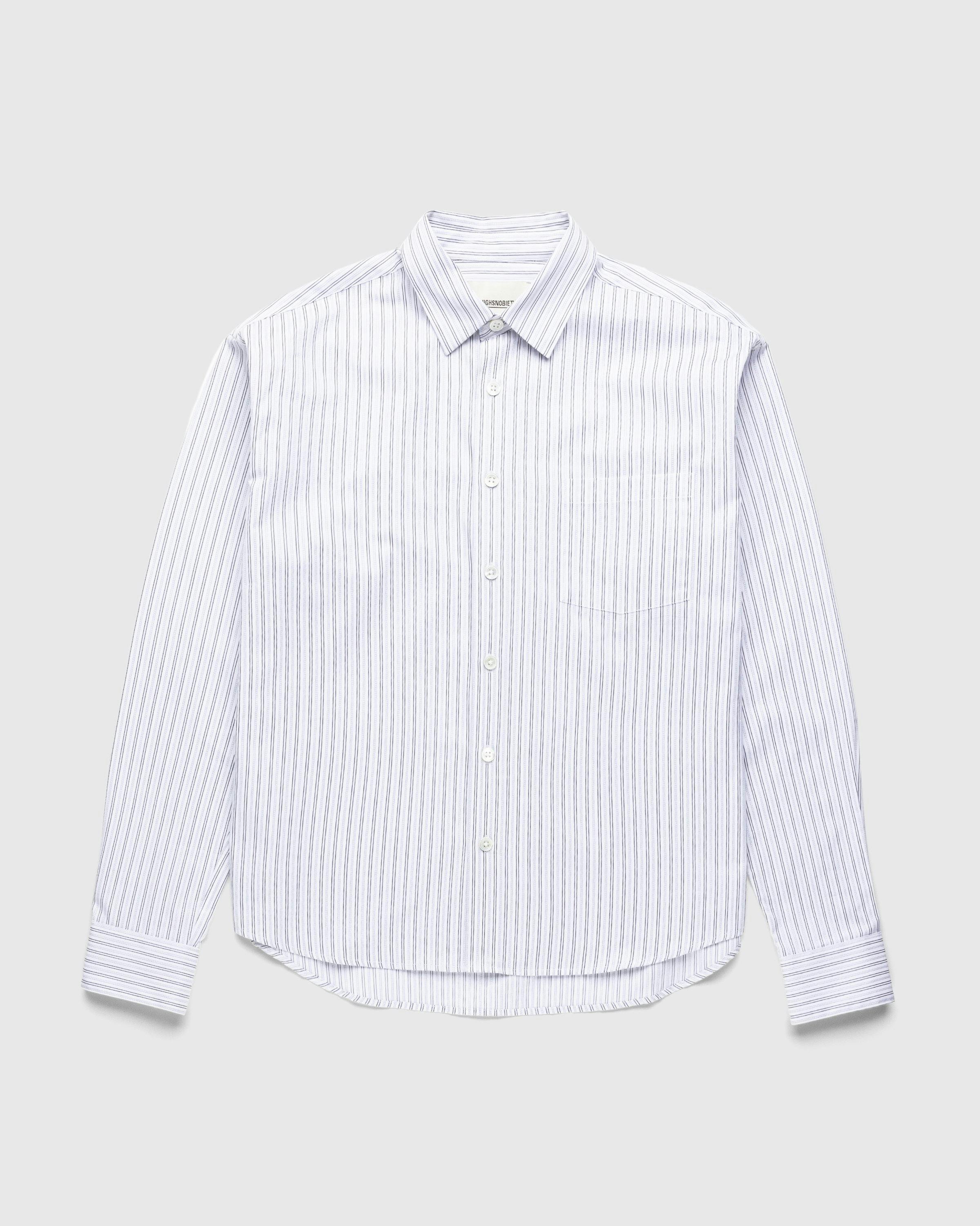 Highsnobiety - Striped Poplin Long-Sleeve Shirt - Clothing - Multi - Image 1