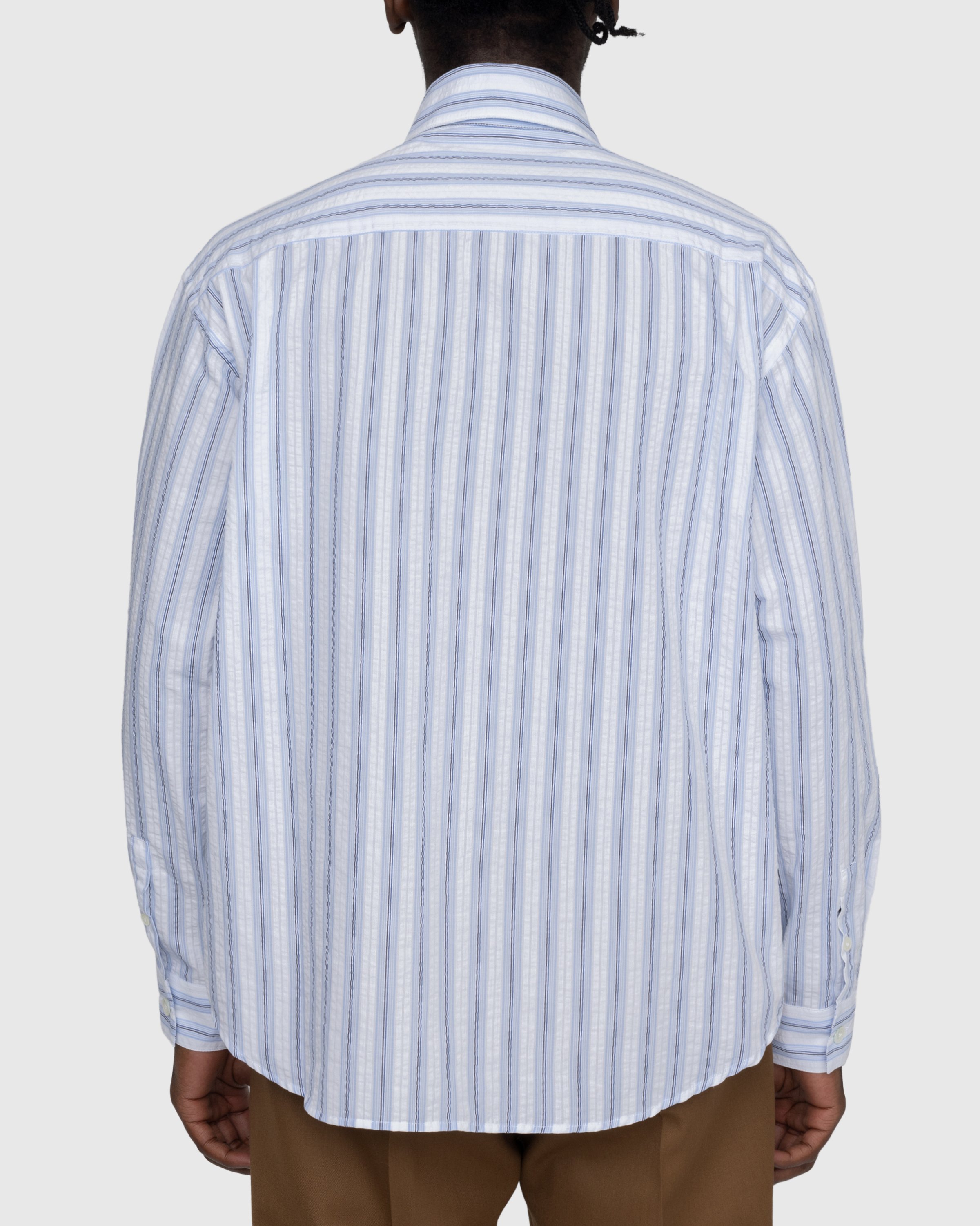 Highsnobiety - Ripple Stripe LS Shirt - Clothing - White - Image 3
