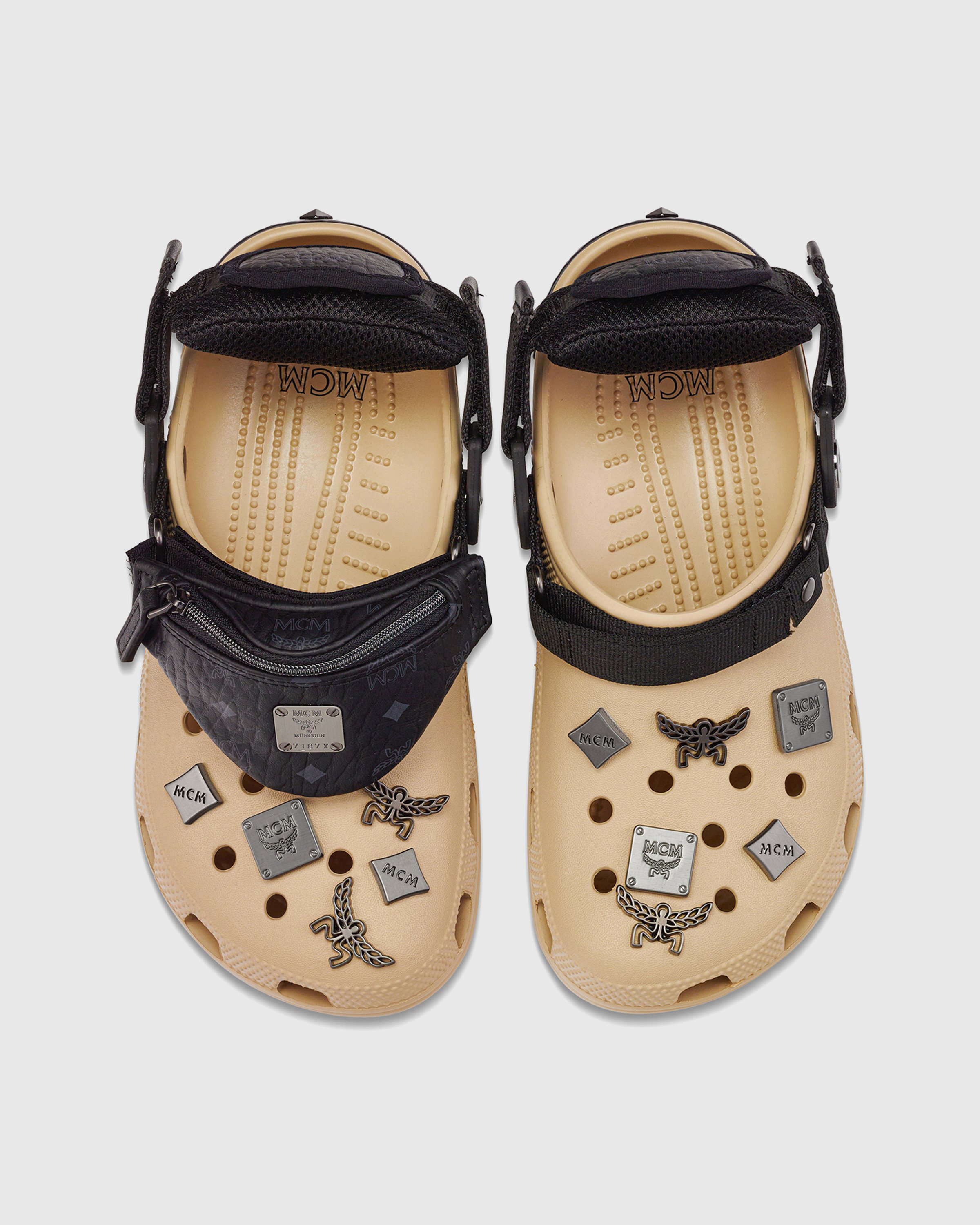 MCM x Crocs - Belt Bag Clog Irish Cream - Footwear - Beige - Image 5