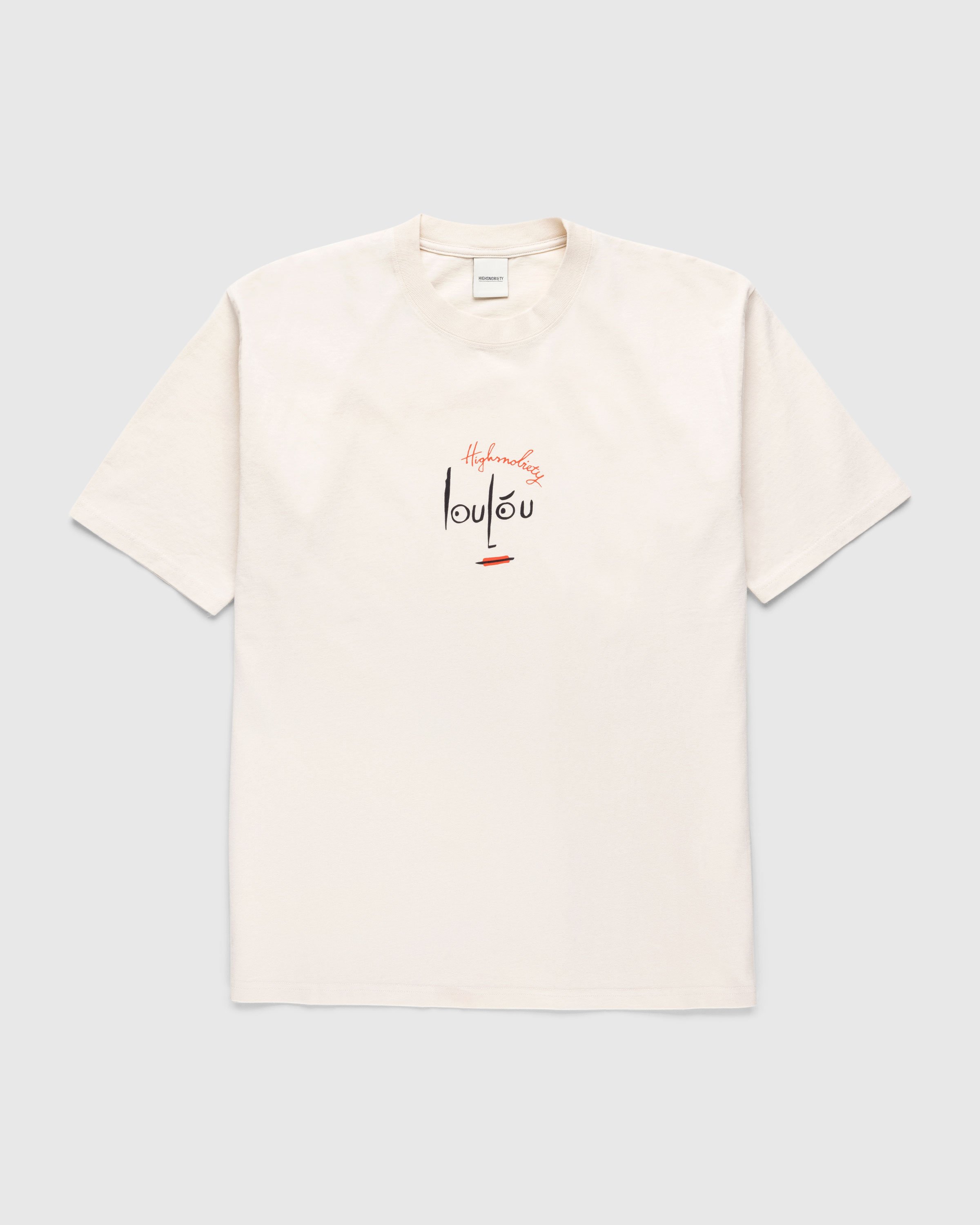 Loulou Paris x Highsnobiety - T-Shirt Eggshell - Clothing - Beige - Image 1