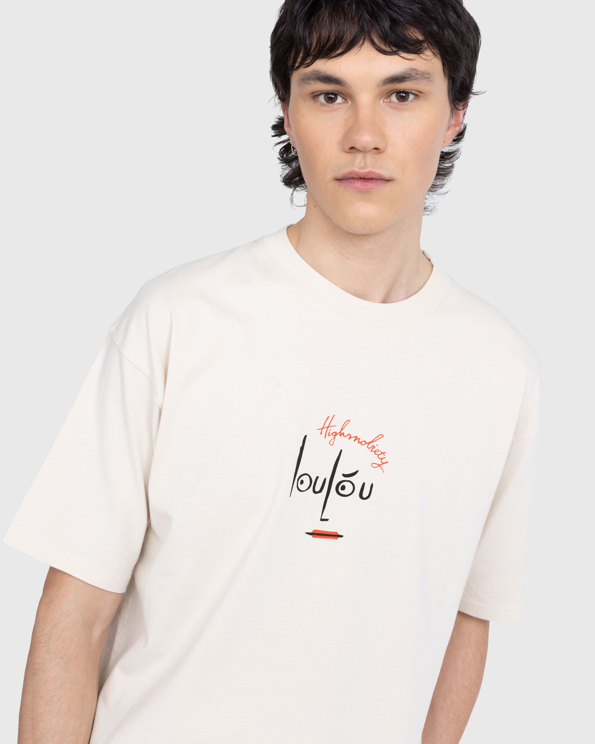 Loulou Paris x Highsnobiety - T-Shirt Eggshell - Clothing - Beige - Image 5