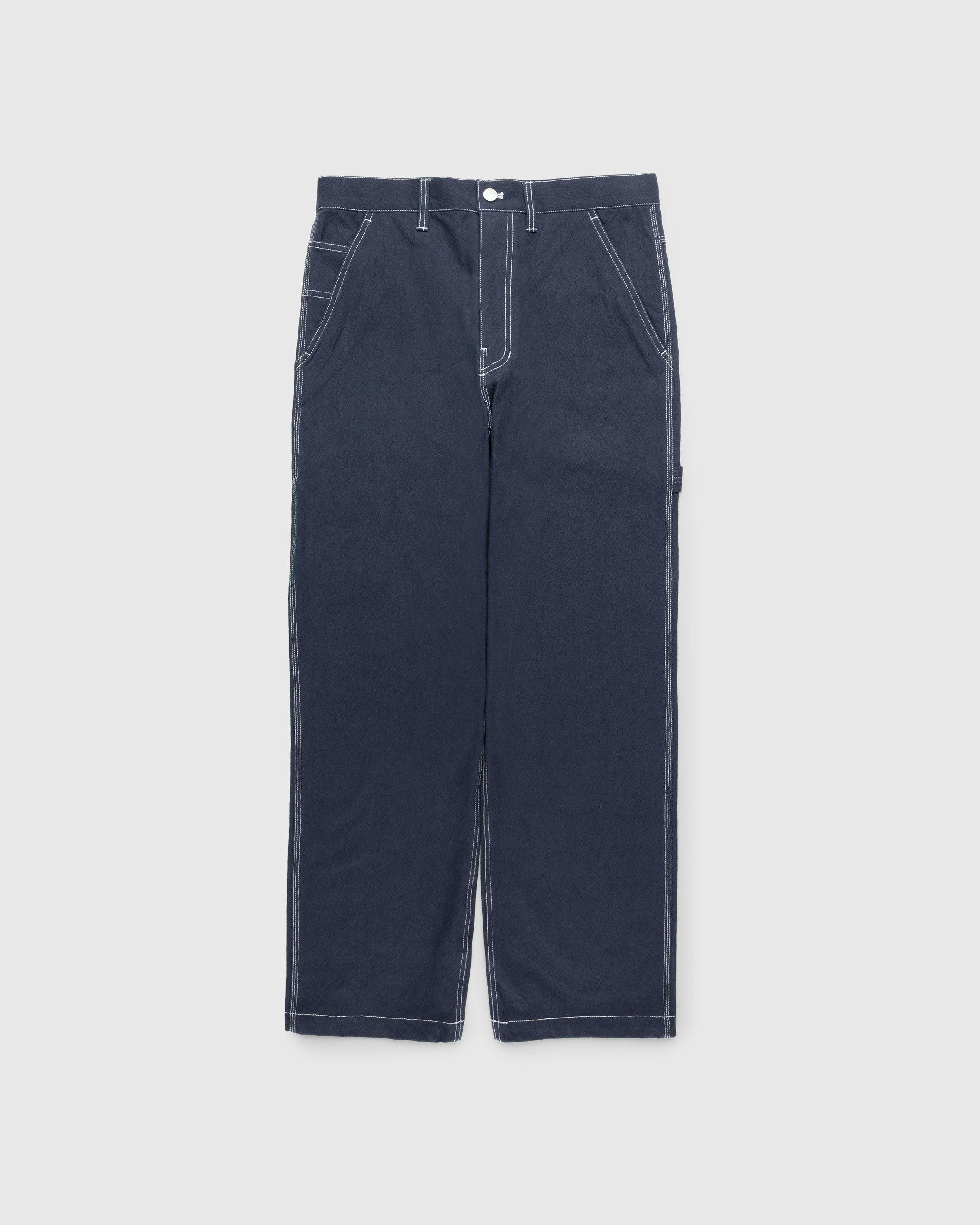 Highsnobiety HS05 - Sun Dried Canvas Carpenter Pants Navy - Clothing - Blue - Image 1