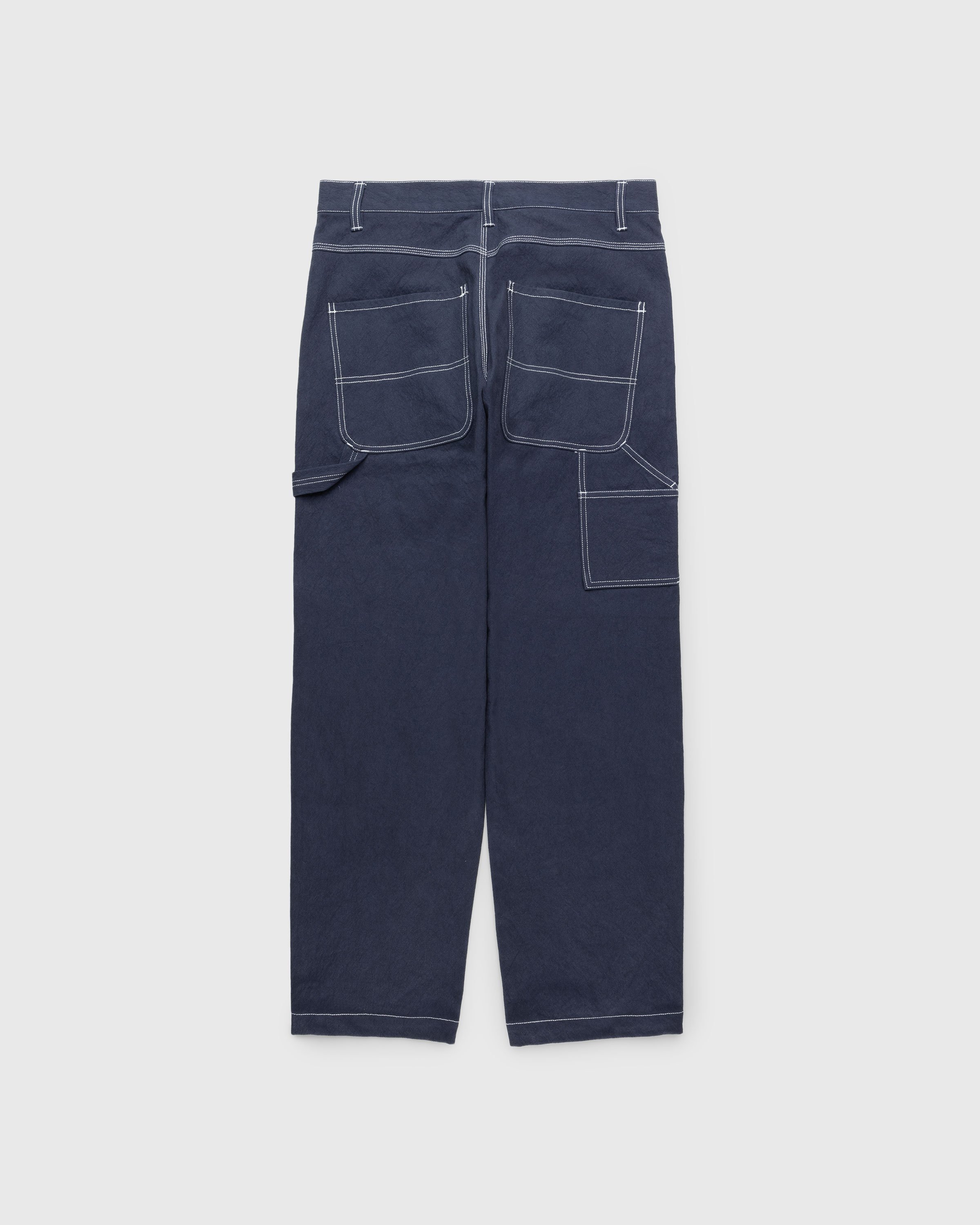 Highsnobiety HS05 - Sun Dried Canvas Carpenter Pants Navy - Clothing - Blue - Image 2