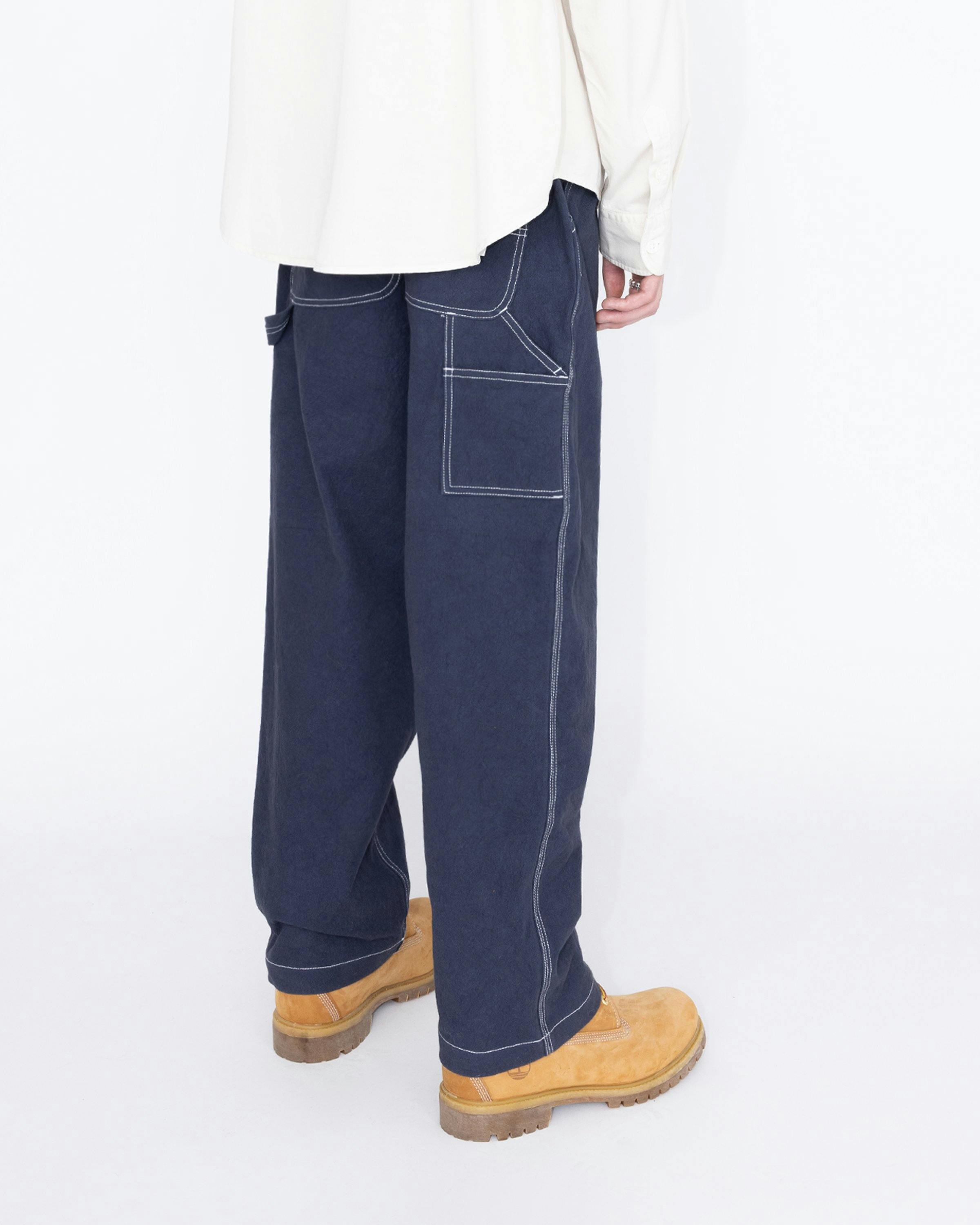 Highsnobiety HS05 - Sun Dried Canvas Carpenter Pants Navy - Clothing - Blue - Image 4