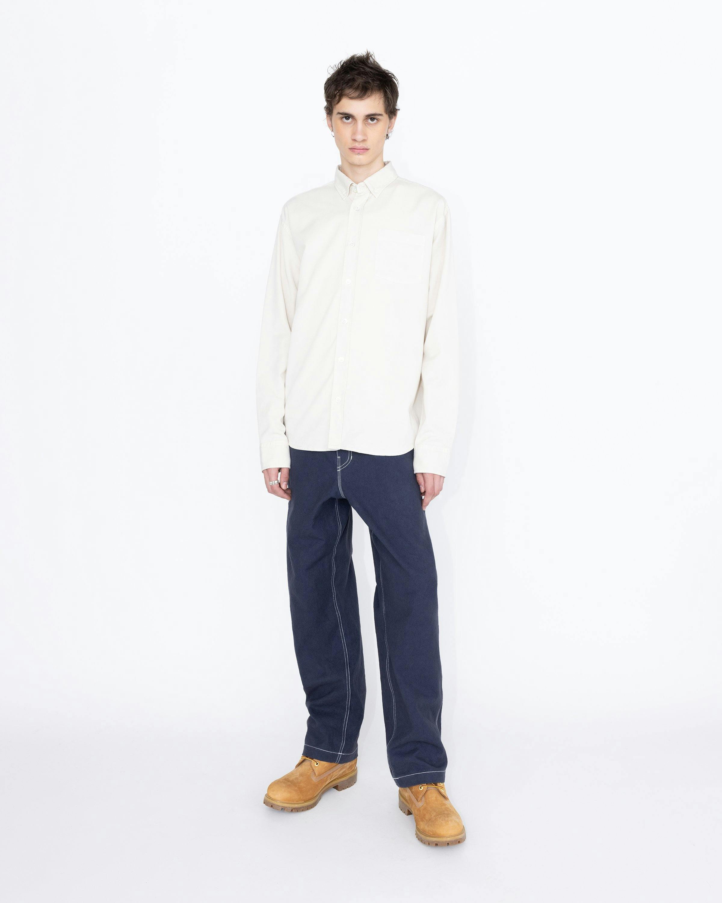 Highsnobiety HS05 - Sun Dried Canvas Carpenter Pants Navy - Clothing - Blue - Image 5