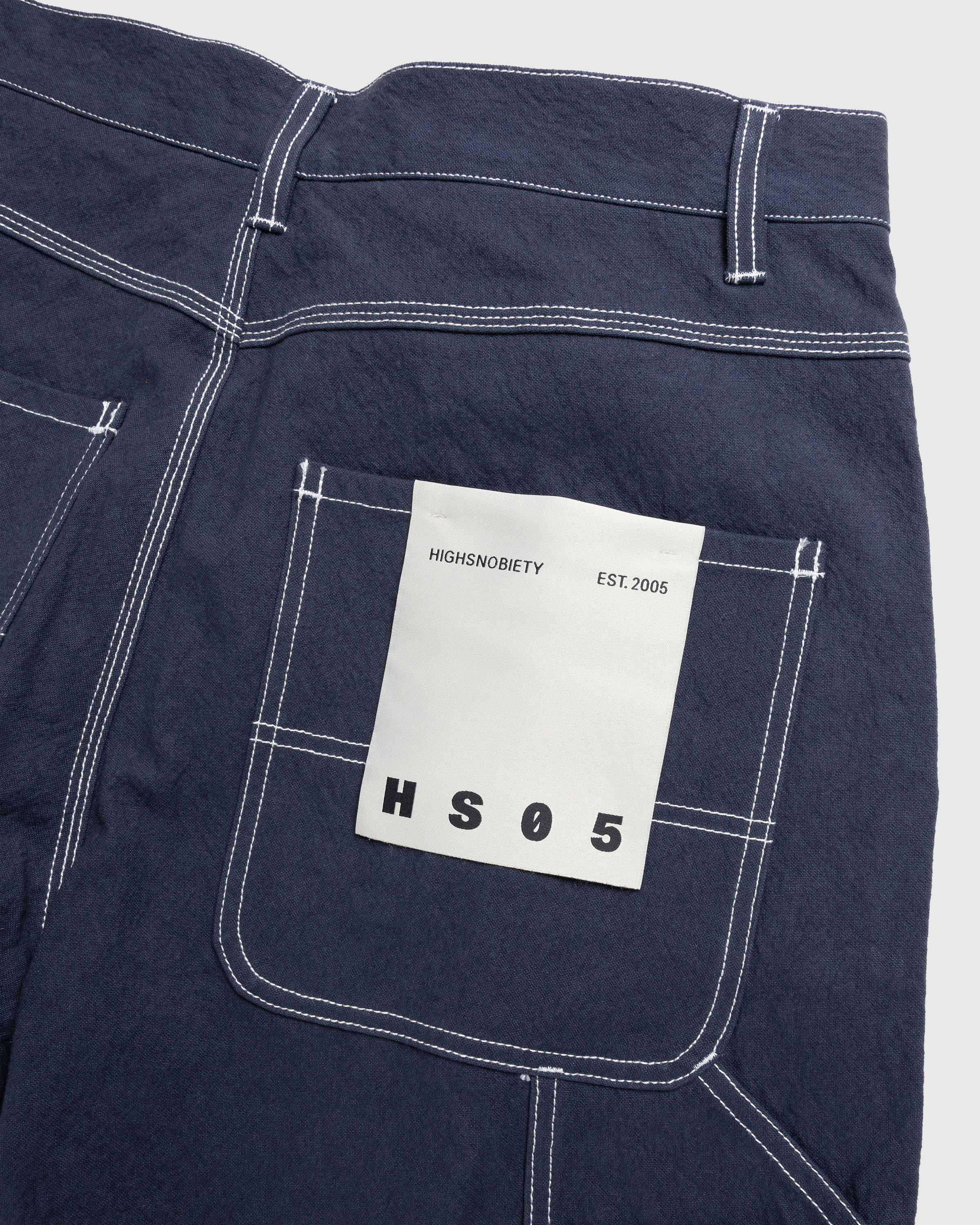 Highsnobiety HS05 - Sun Dried Canvas Carpenter Pants Navy - Clothing - Blue - Image 7