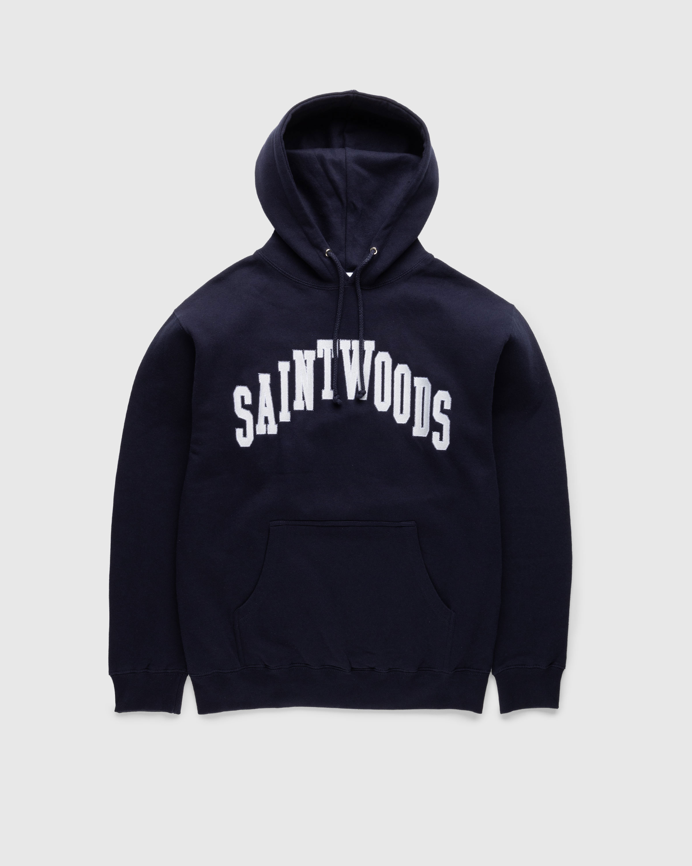 Saintwoods - Arch Hoodie Navy - Clothing - Blue - Image 1