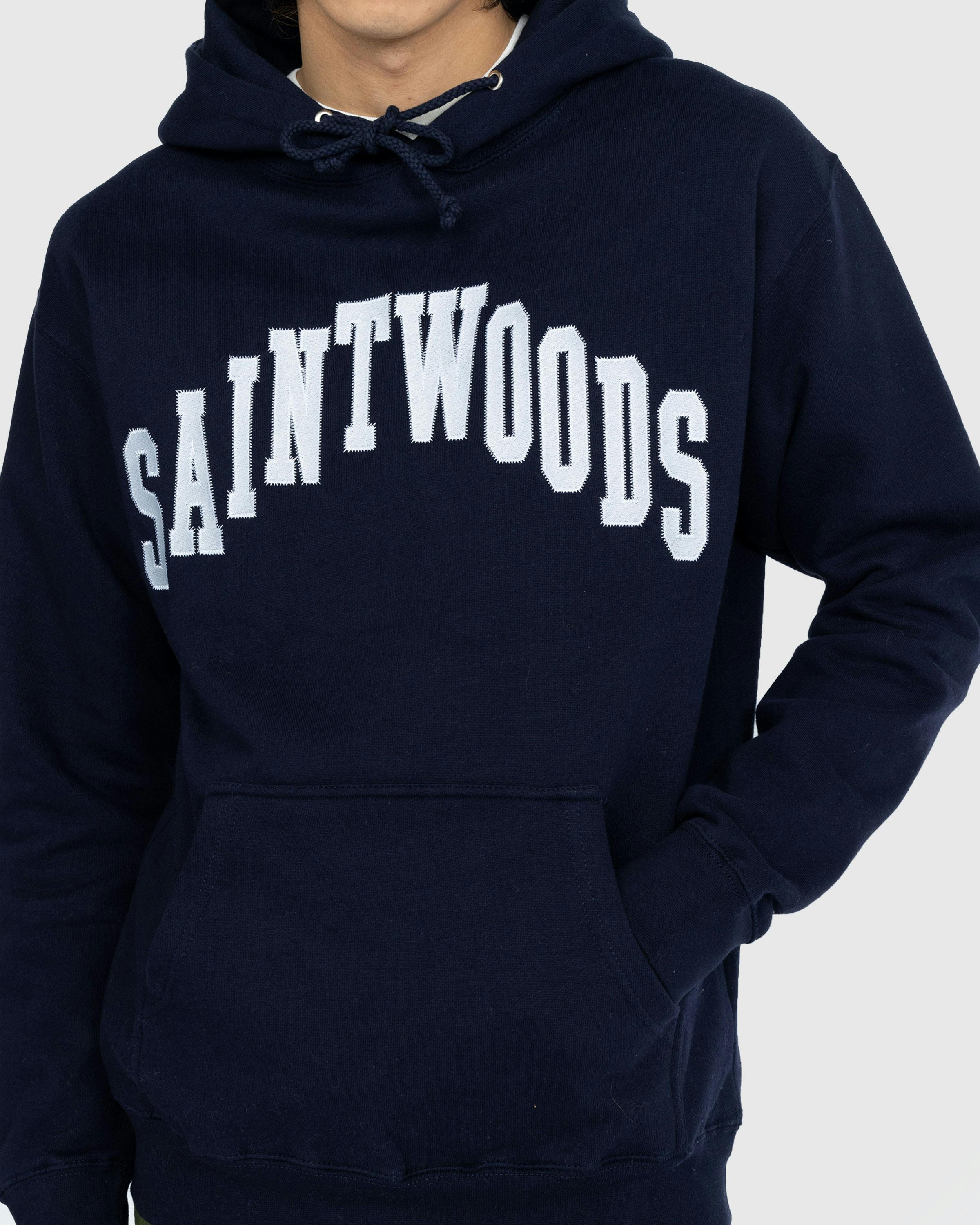 Saintwoods - Arch Hoodie Navy - Clothing - Blue - Image 5