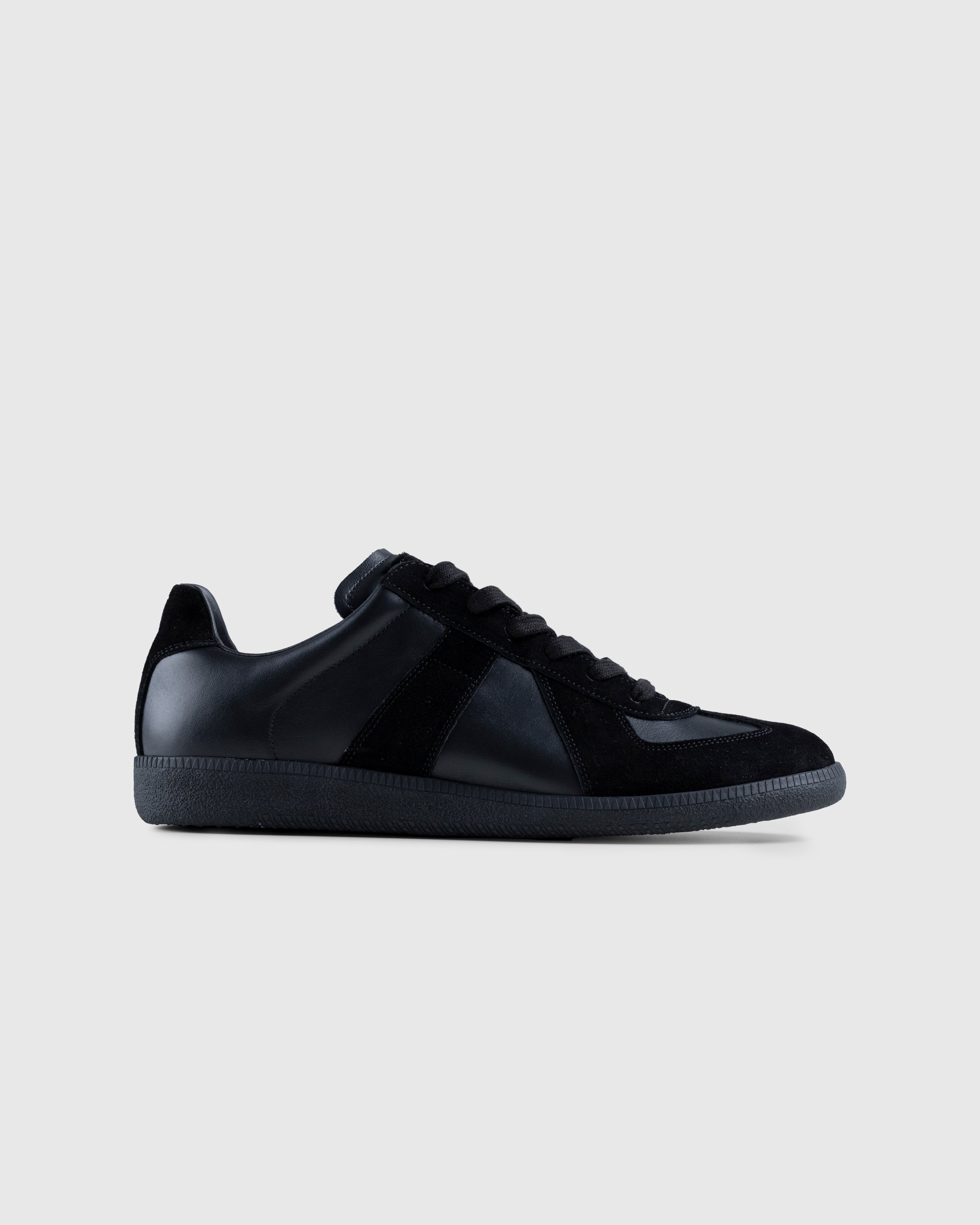 Maison Margiela - Leather Replica Sneakers Black - Footwear - Black - Image 1