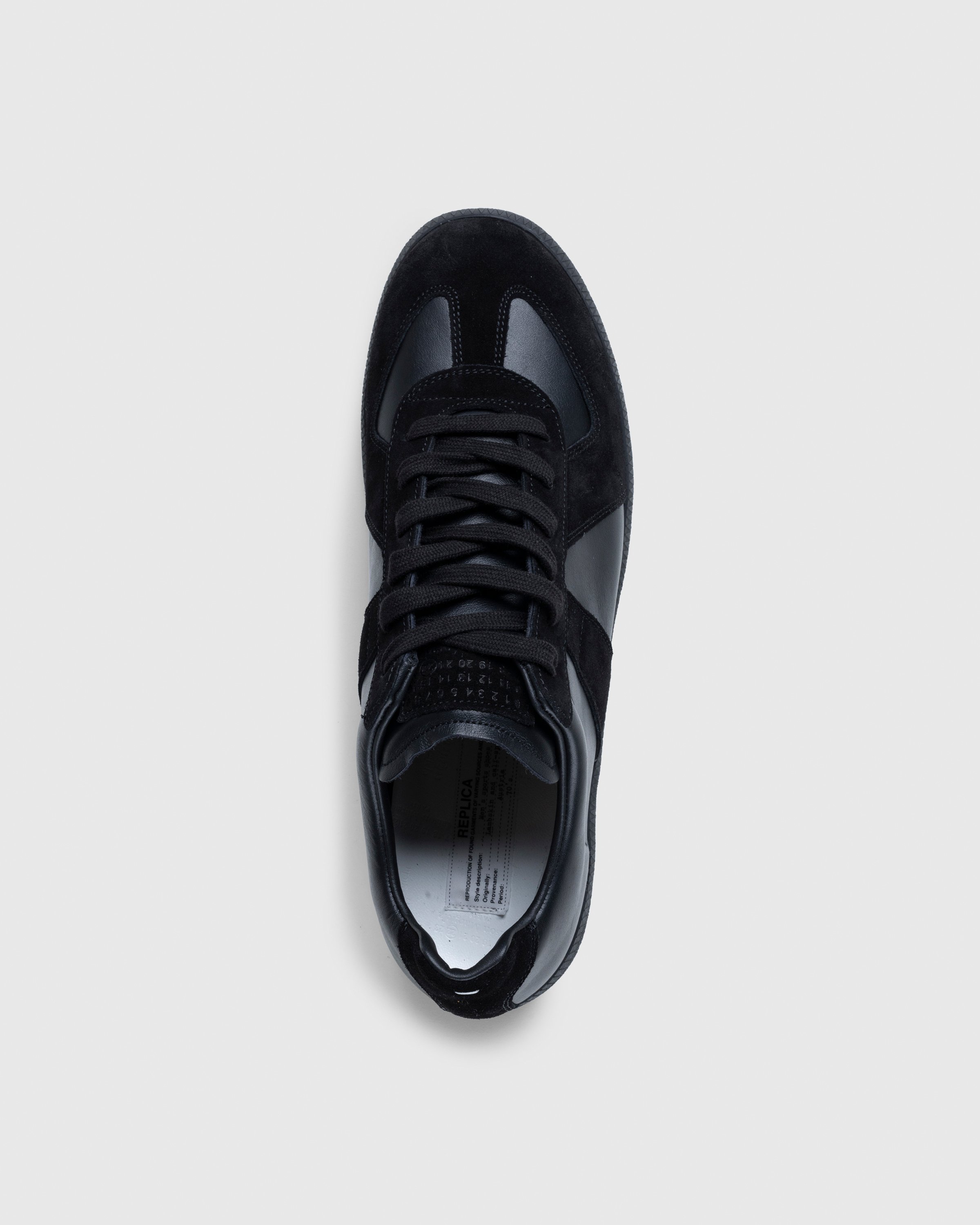 Maison Margiela - Leather Replica Sneakers Black - Footwear - Black - Image 5
