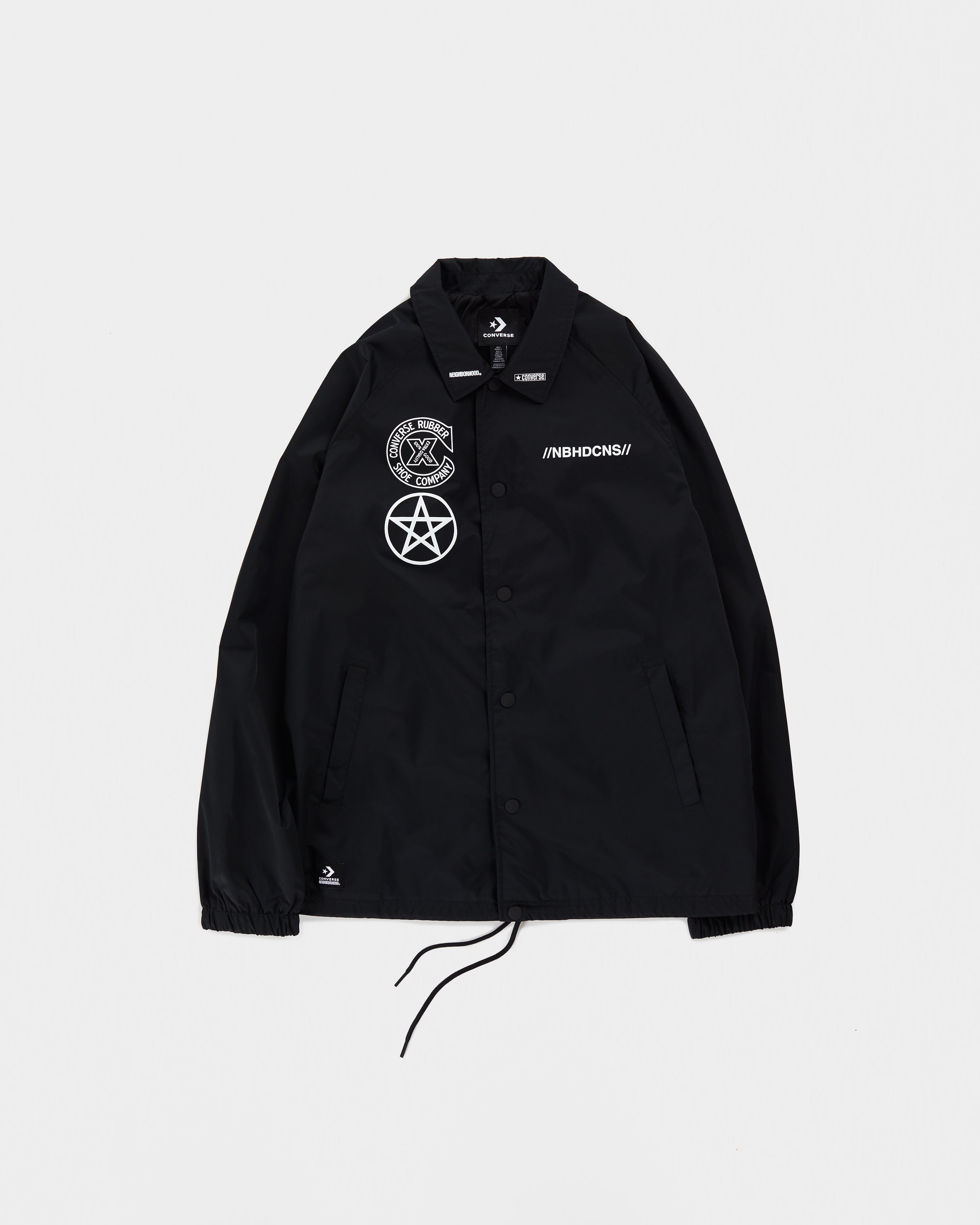 Converse x NBHD - Black Coaches Jacket - Clothing - Black - Image 1
