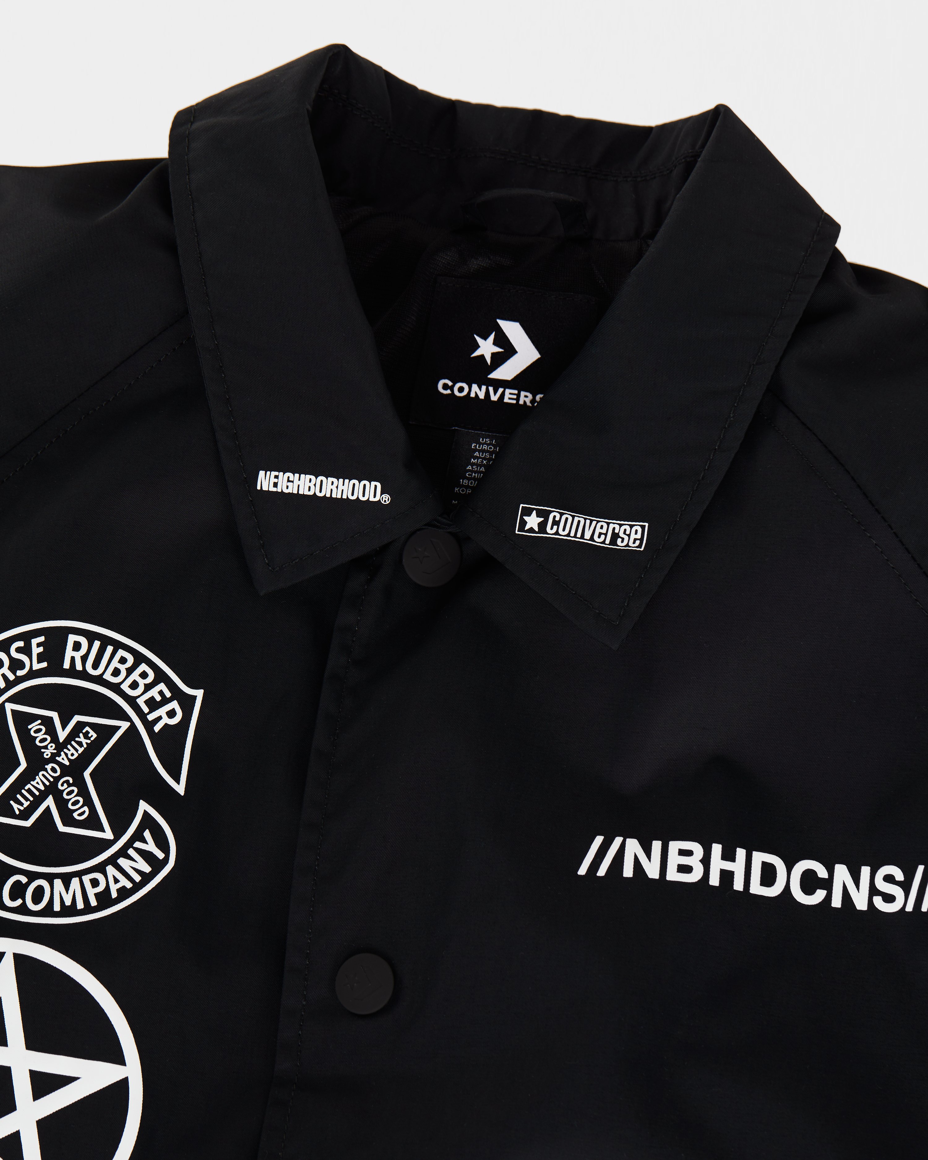 Converse x NBHD - Black Coaches Jacket - Clothing - Black - Image 3