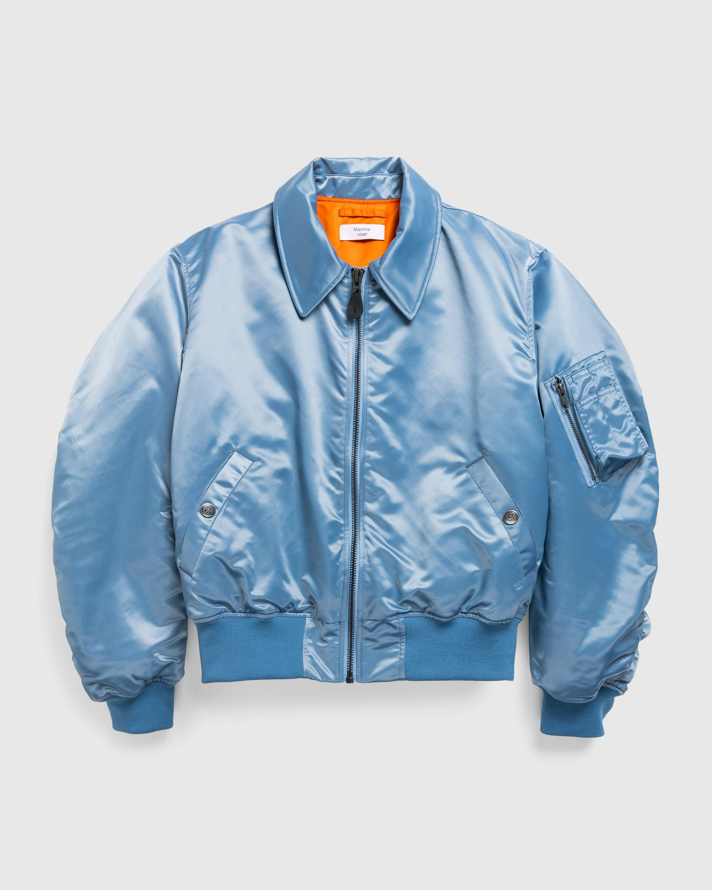 Martine Rose - Collared Bomber Petrol - Clothing - Blue - Image 1