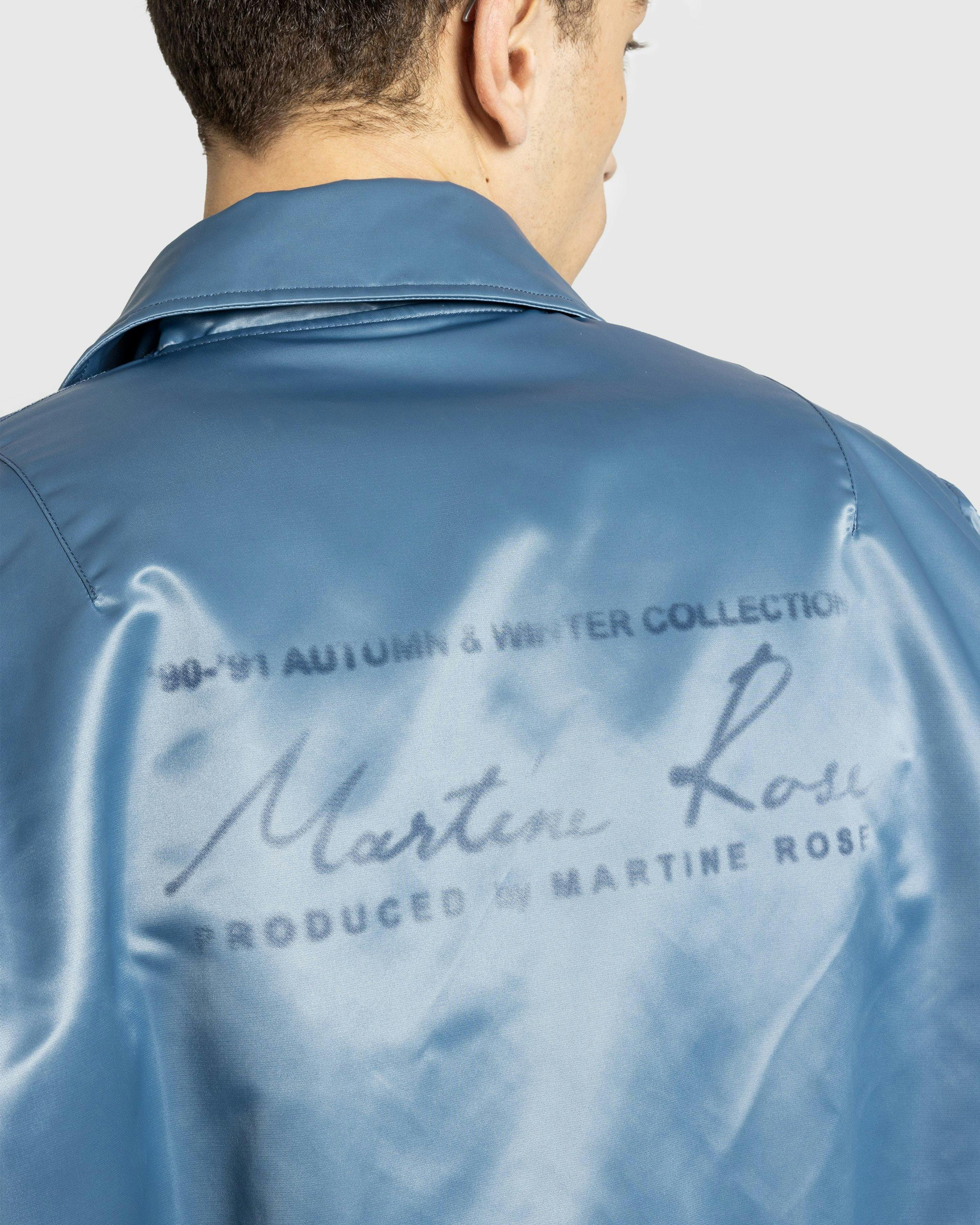 Martine Rose - Collared Bomber Petrol - Clothing - Blue - Image 5