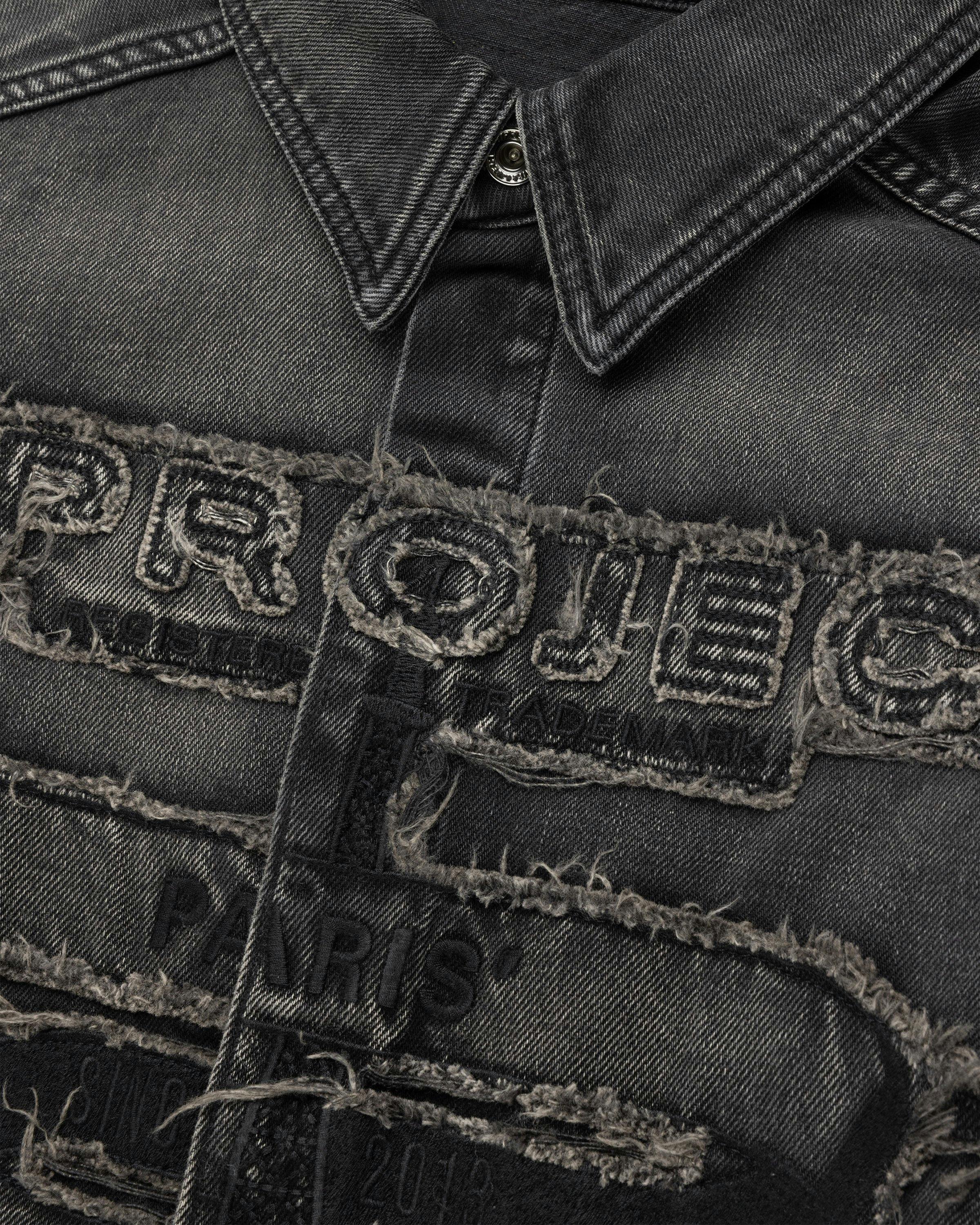 Y/Project - PARIS' BEST PATCH DENIM SHIRT - Clothing - Black - Image 6