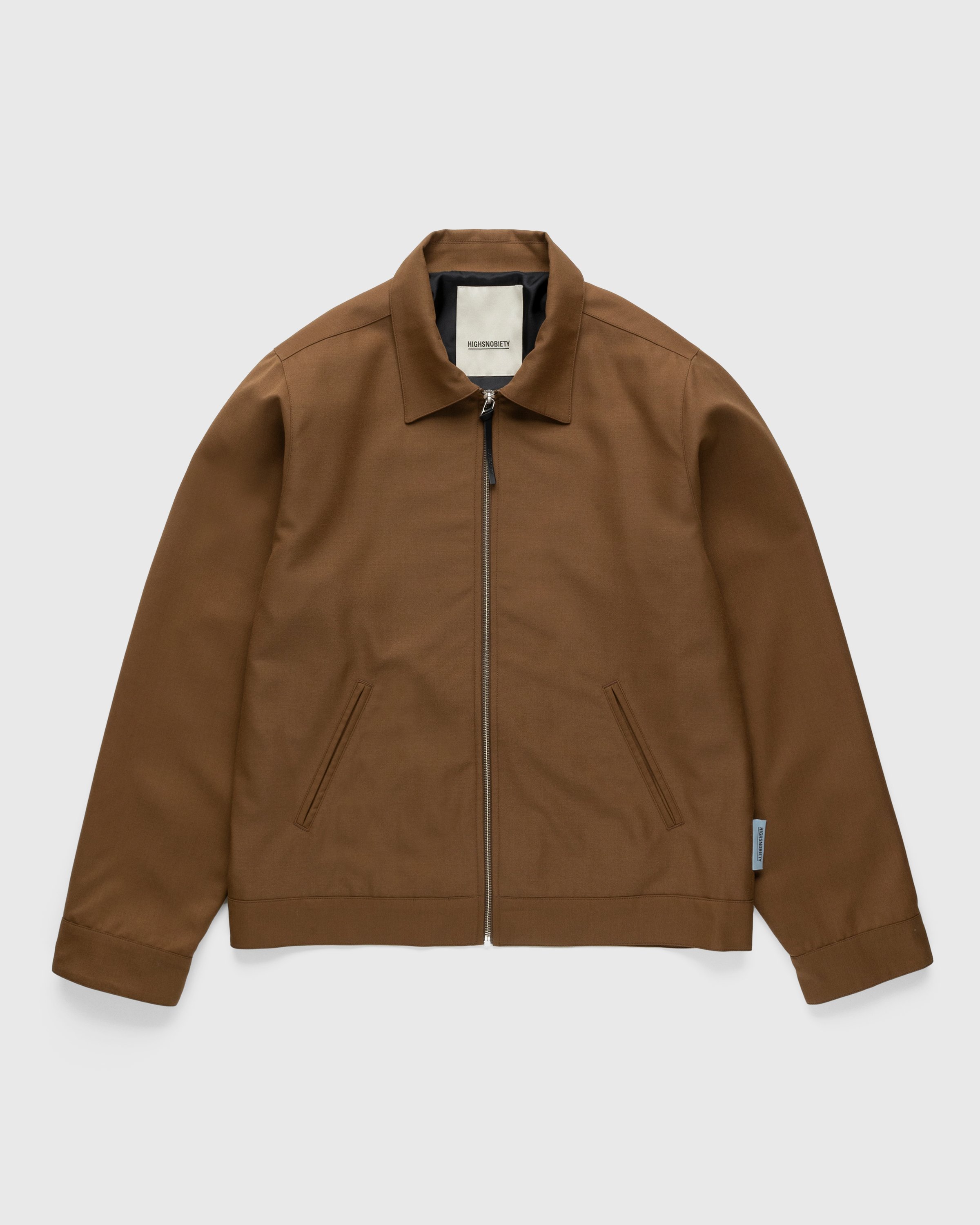 Highsnobiety - Wool Blend Garage Jacket Brown - Clothing - Brown - Image 1