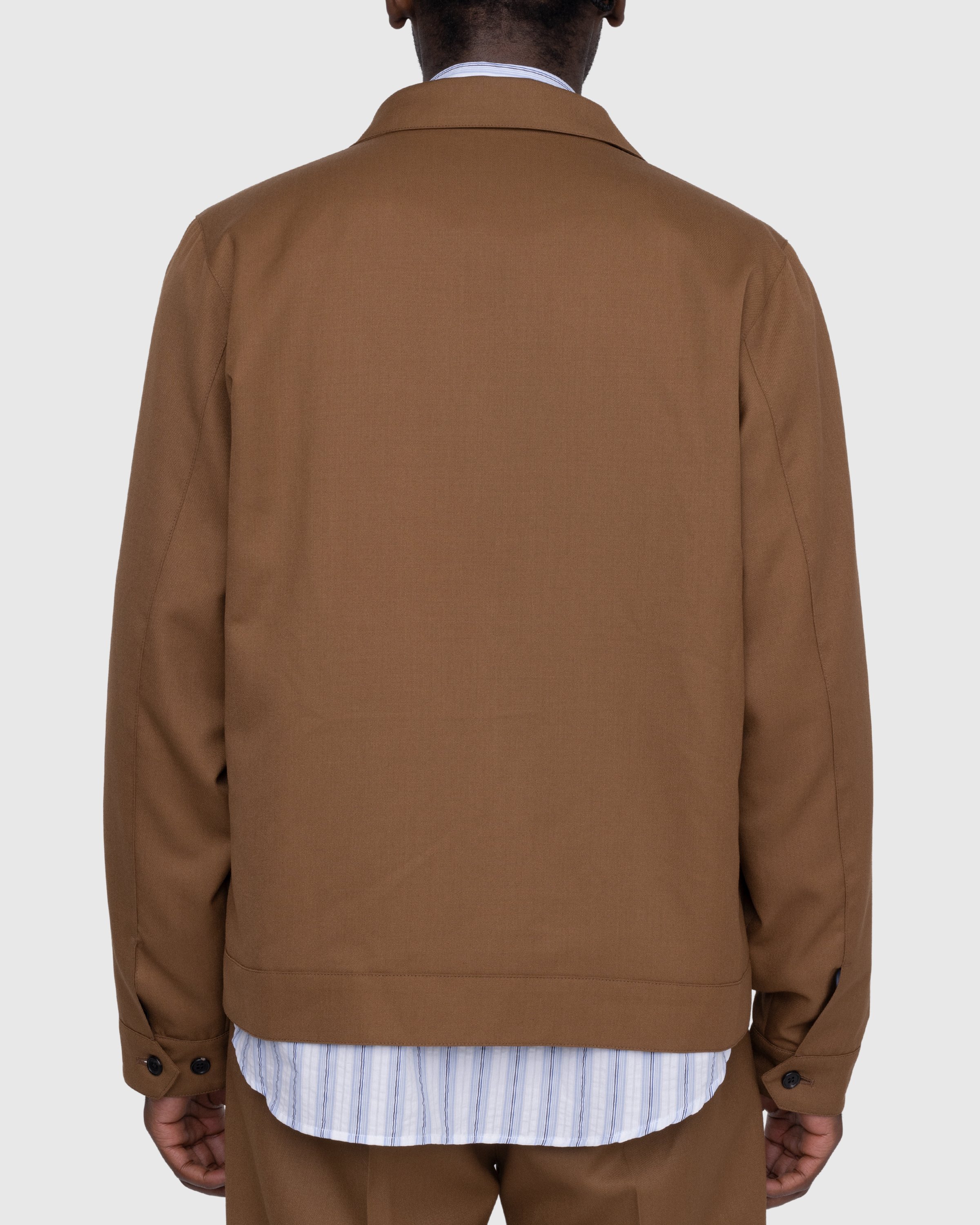Highsnobiety - Wool Blend Garage Jacket Brown - Clothing - Brown - Image 3