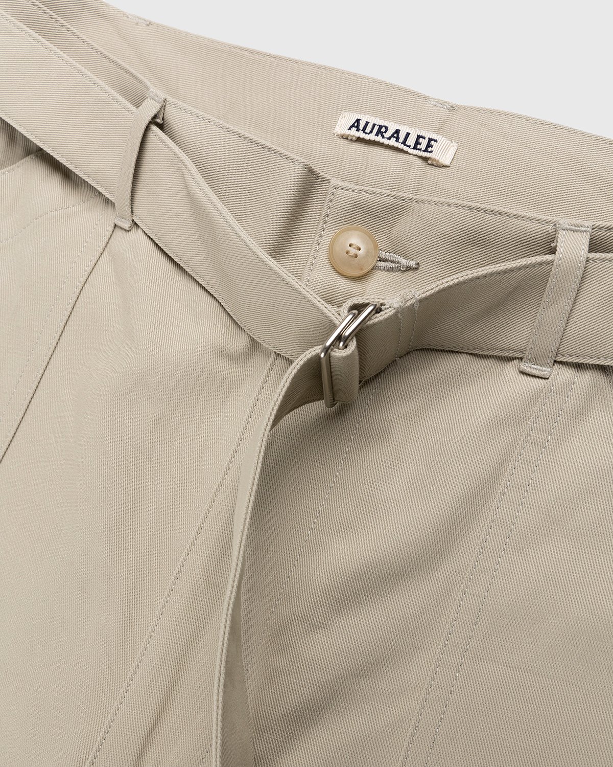 Auralee - Cotton Woven Pants Khaki - Clothing - Multi - Image 4