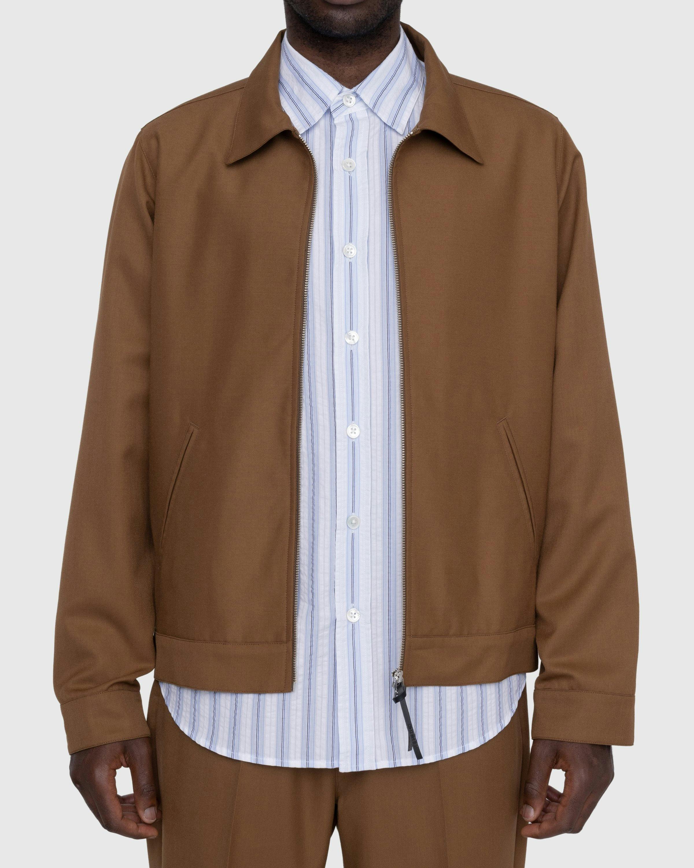 Highsnobiety - Wool Blend Garage Jacket Brown - Clothing - Brown - Image 4