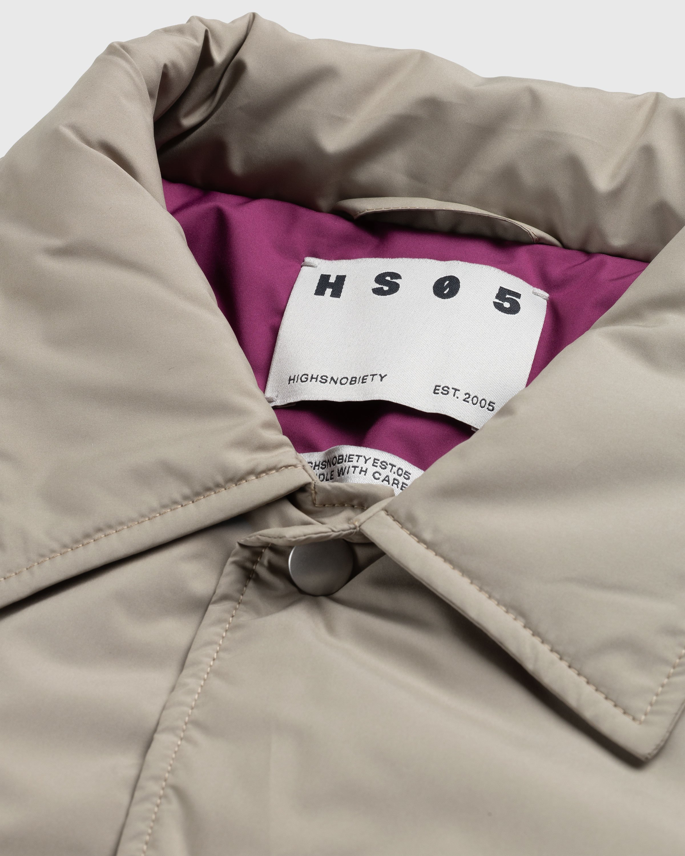 Highsnobiety HS05 - Light Insulated Eco-Poly Jacket Beige - Clothing - Beige - Image 6