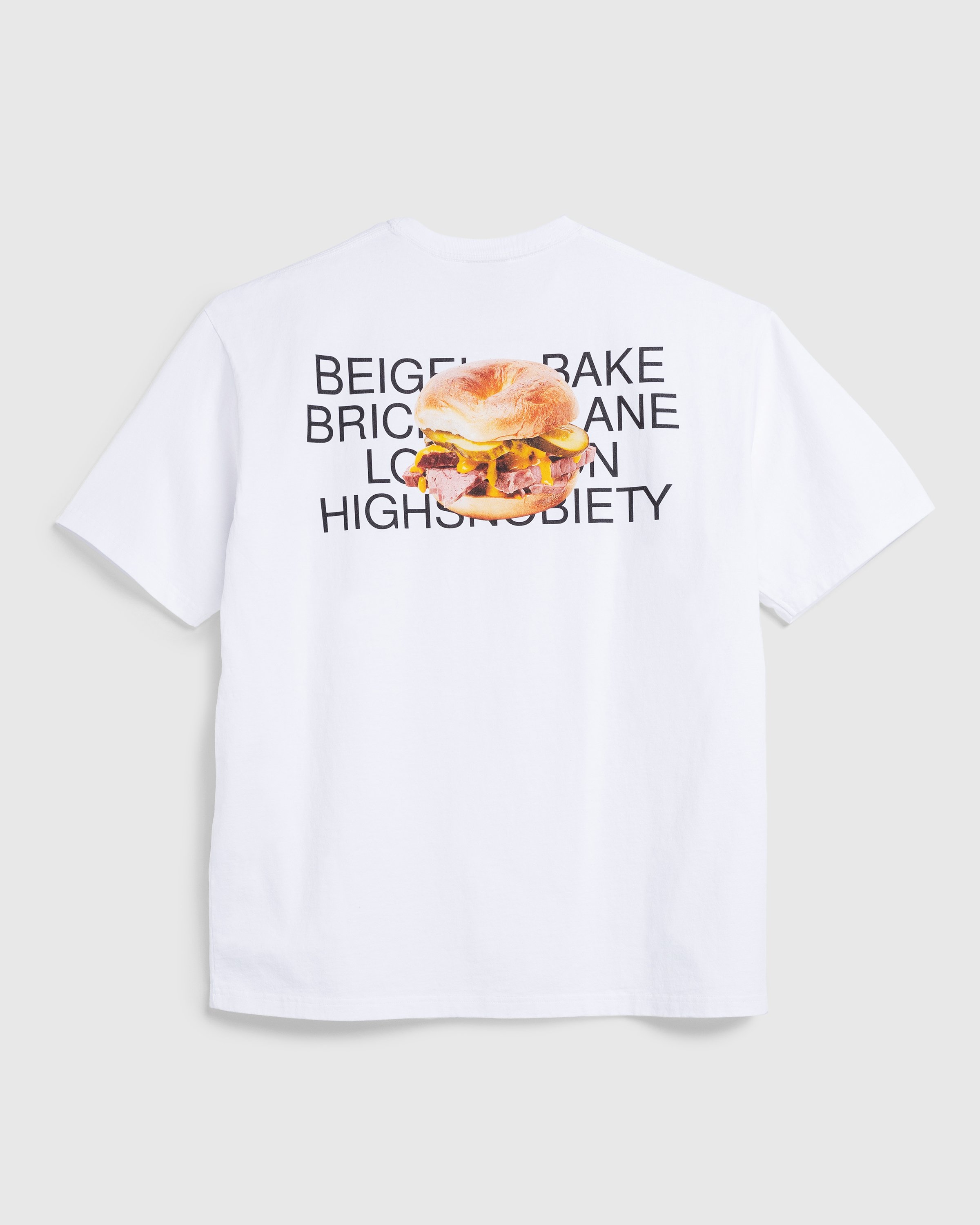 Beigel Bake x Highsnobiety - White Short Sleeves Tee - Clothing -  - Image 1