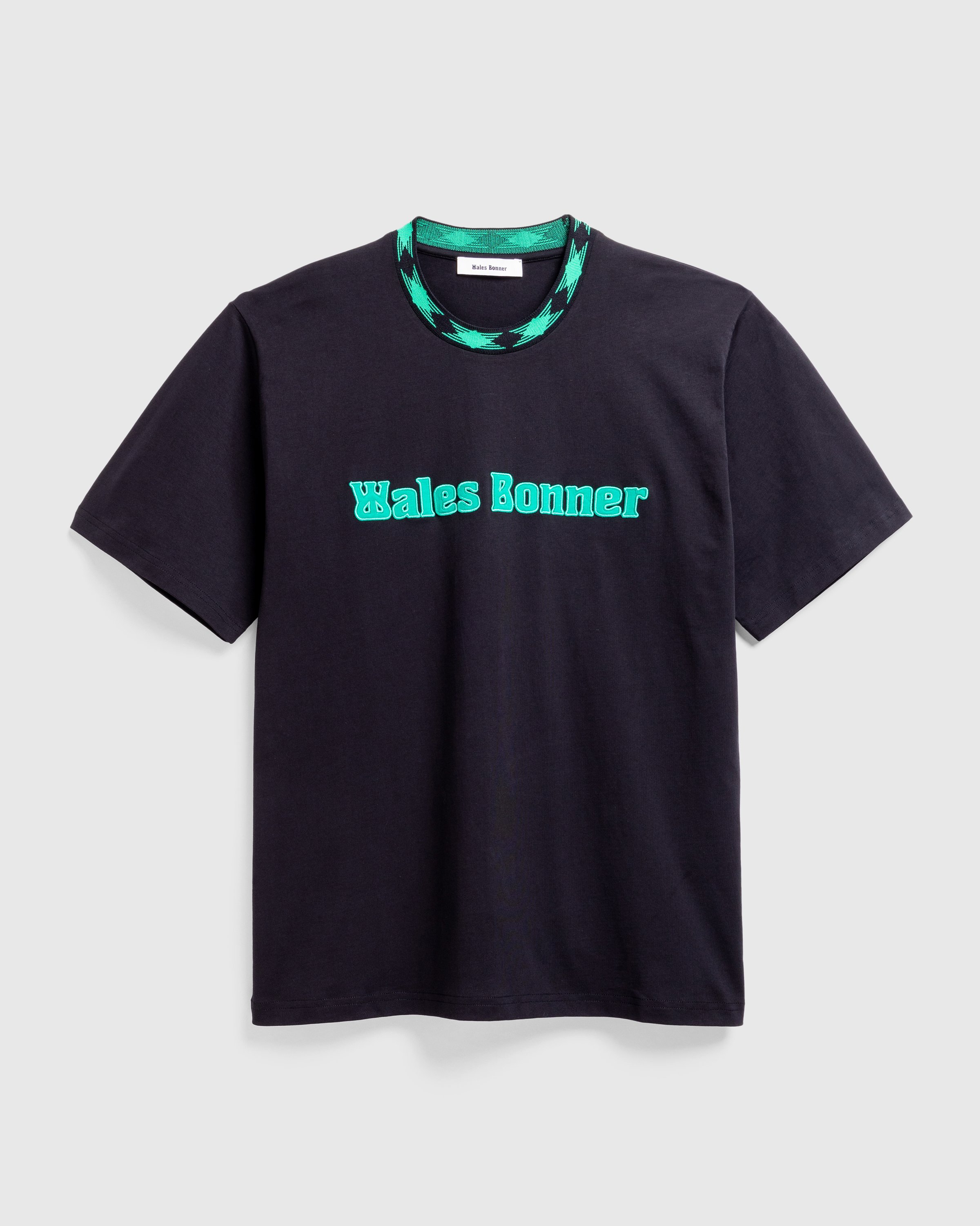 Wales Bonner - Plain T-Shirt Jersey Black - Clothing - Black - Image 1
