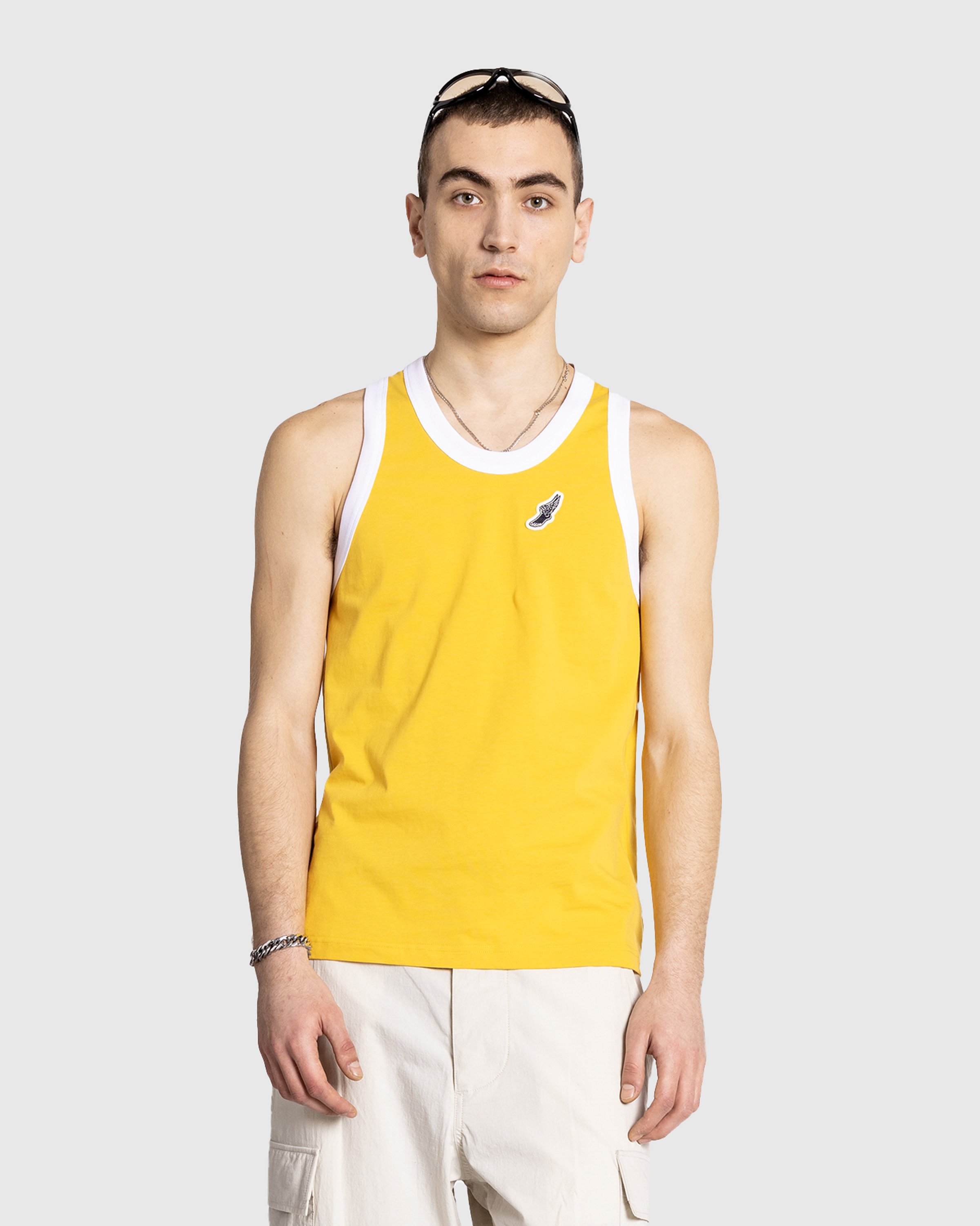 Wales Bonner - Plain T-Shirt Jersey Turmeric - Clothing - Yellow - Image 2