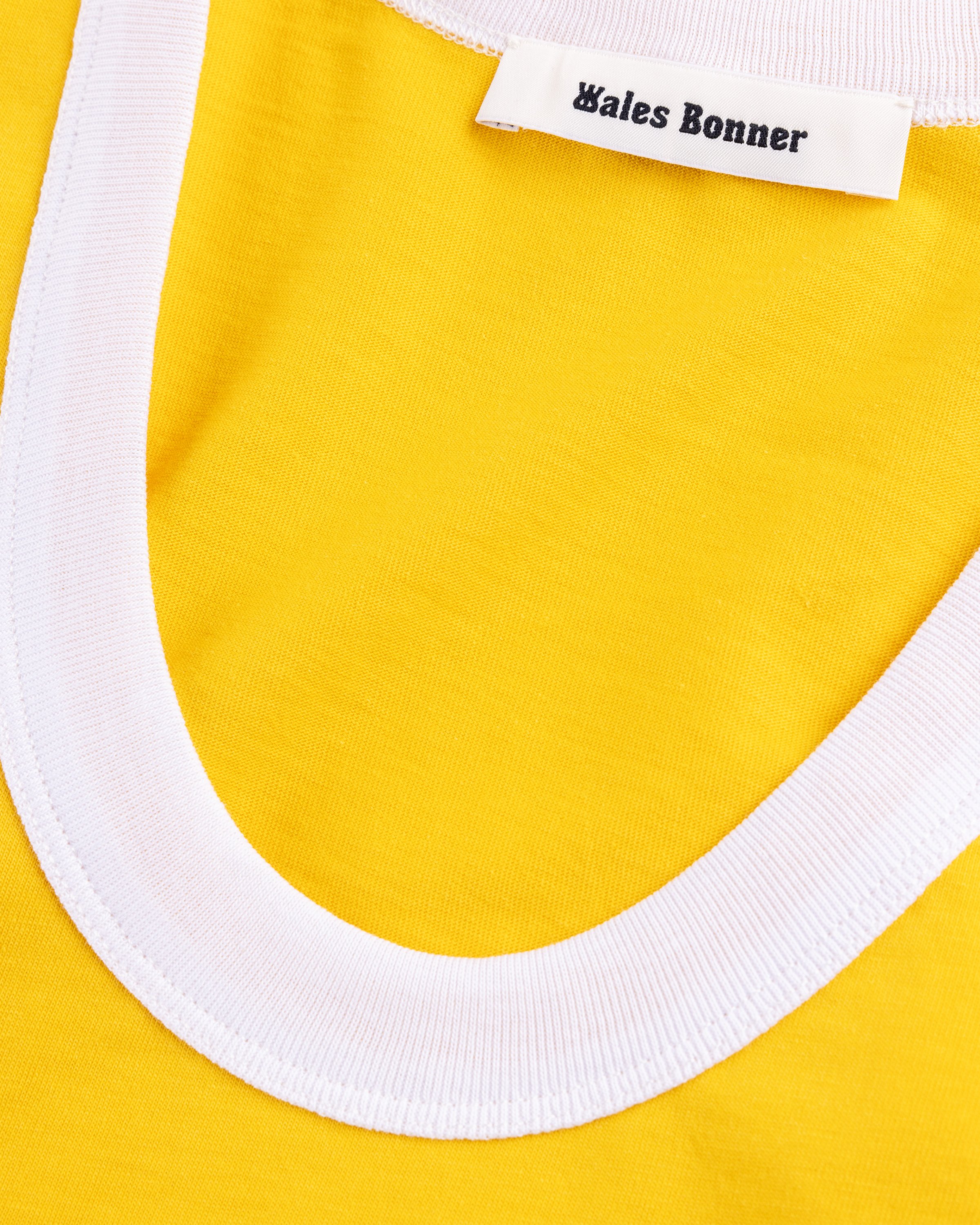 Wales Bonner - Plain T-Shirt Jersey Turmeric - Clothing - Yellow - Image 7