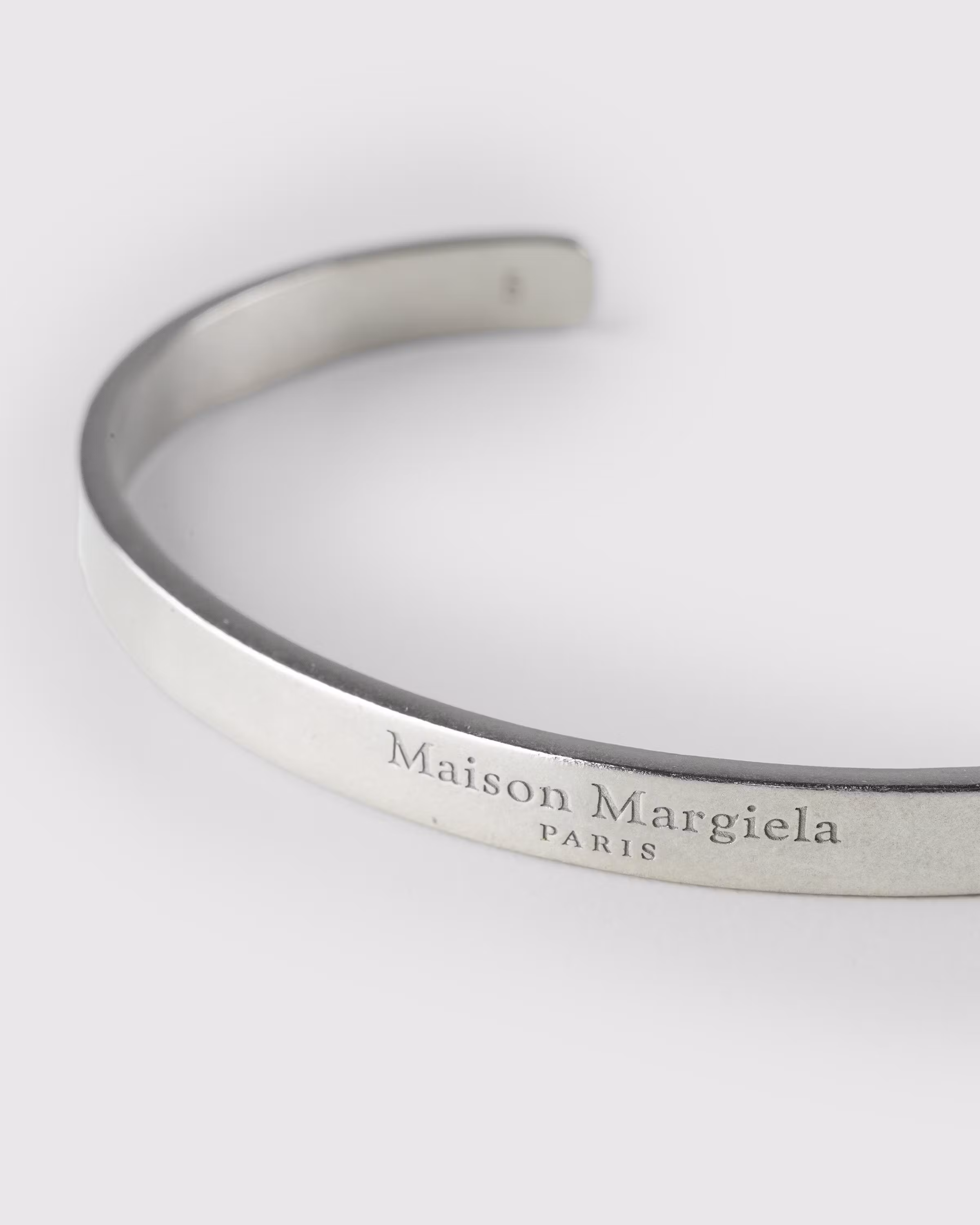 Maison Margiela - Logo Cuff Bracelet Silver - Accessories - Silver - Image 3
