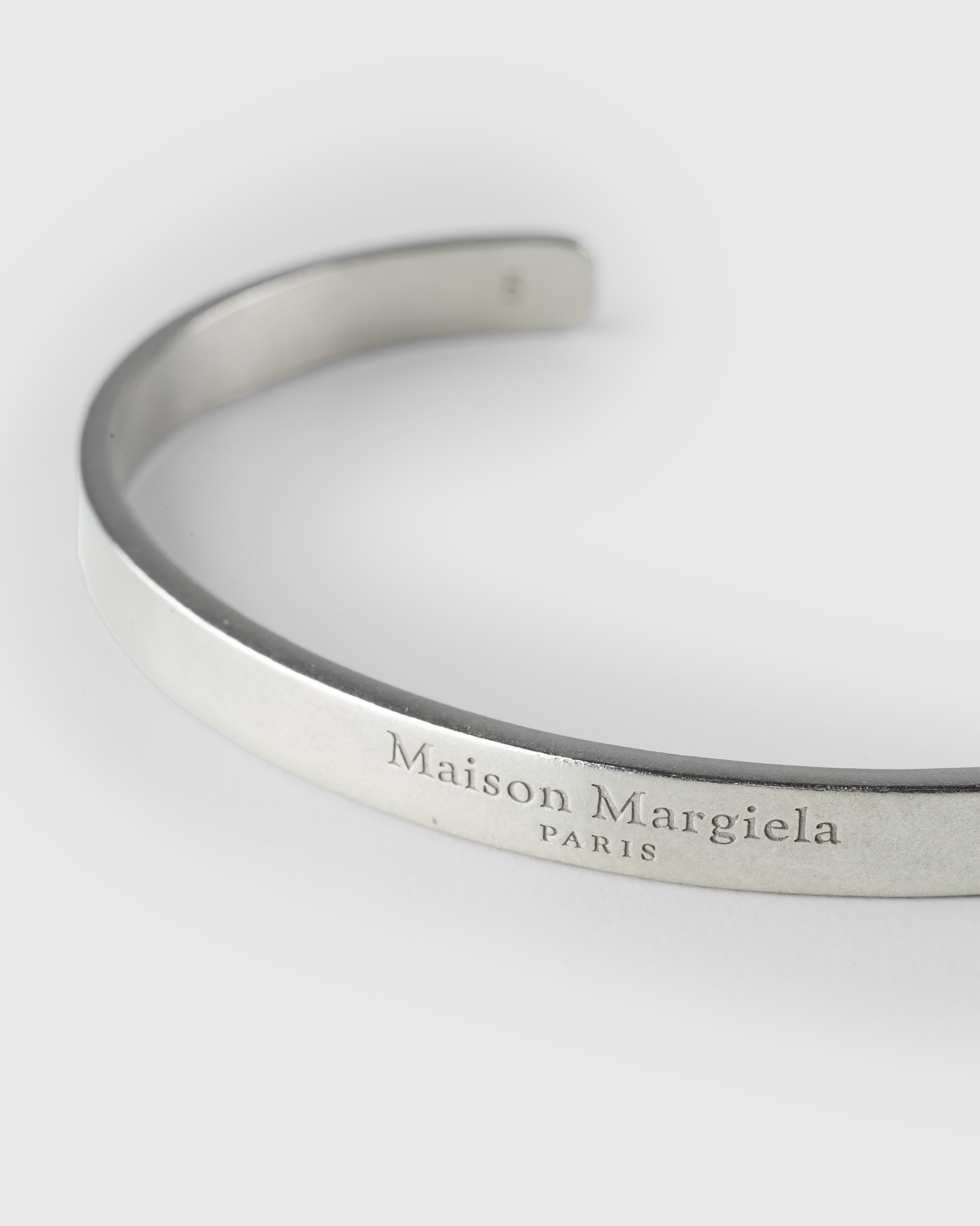 Maison Margiela - Logo Cuff Bracelet Silver - Accessories - Silver - Image 3