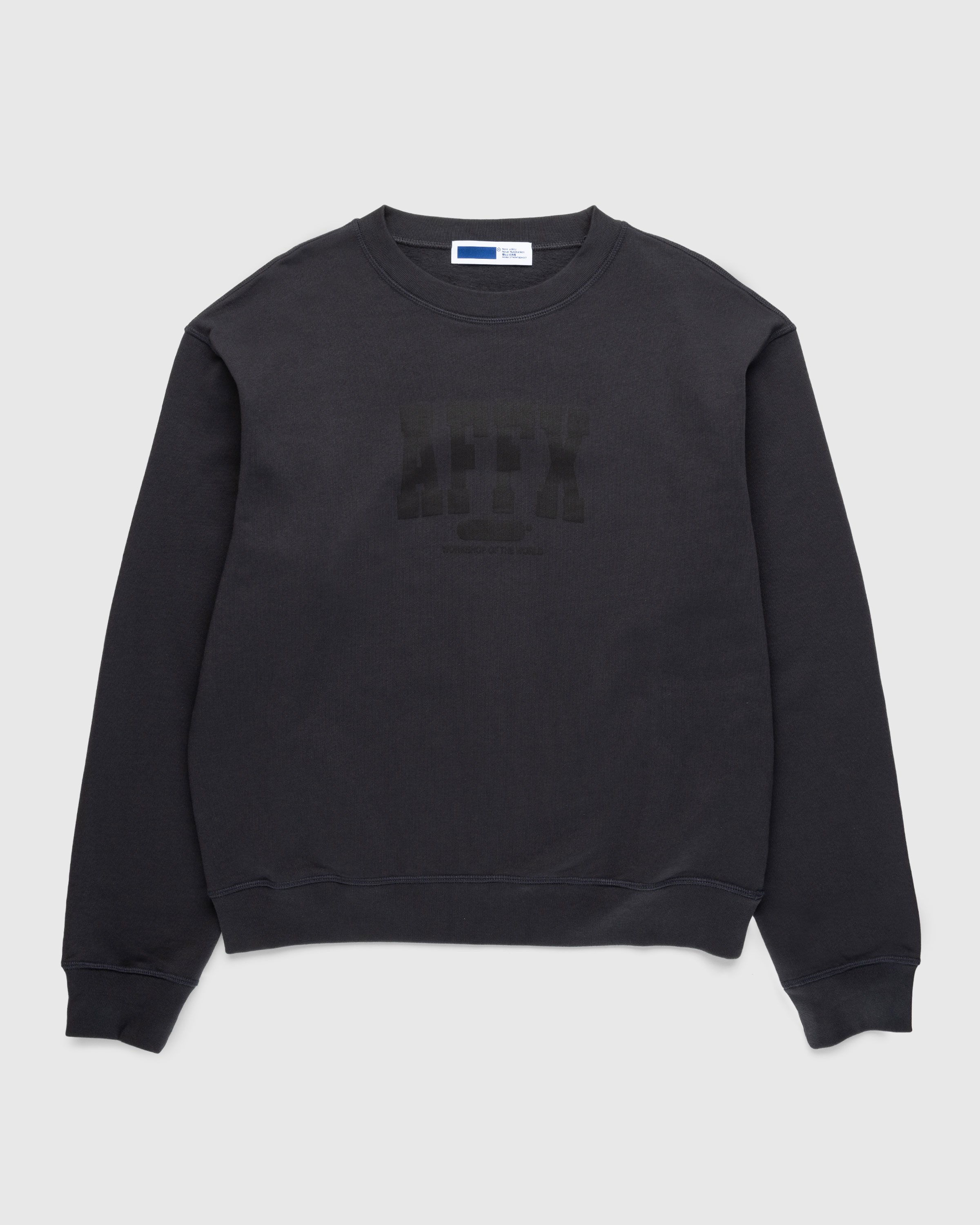AFFXWRKS - Varsity Sweatshirt Soft Black - Clothing - Black - Image 1