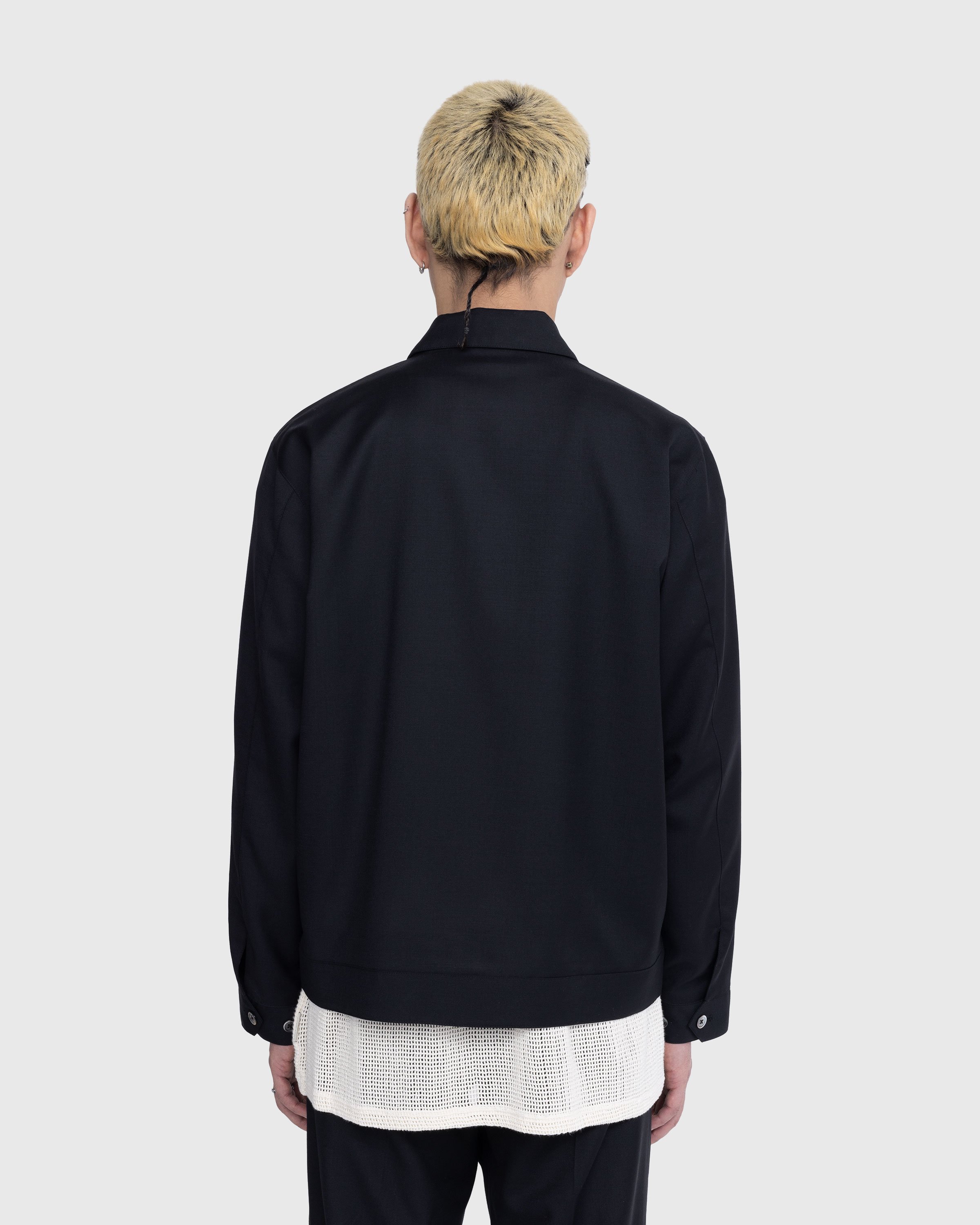 Highsnobiety - Tropical Wool Zip Jacket Black - Clothing - Black - Image 5