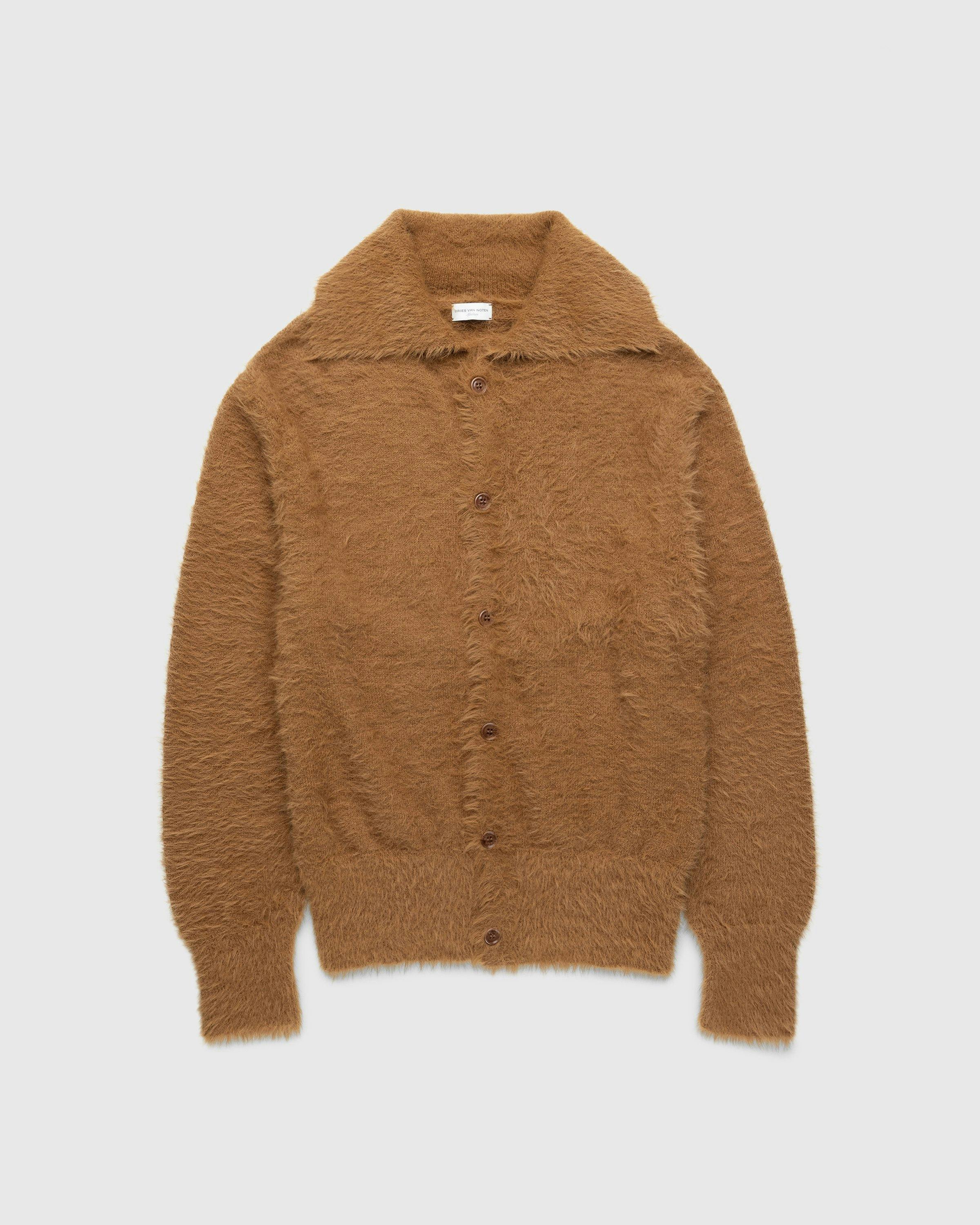 Dries van Noten - Merdan Knit Dark Camel - Clothing - Brown - Image 1