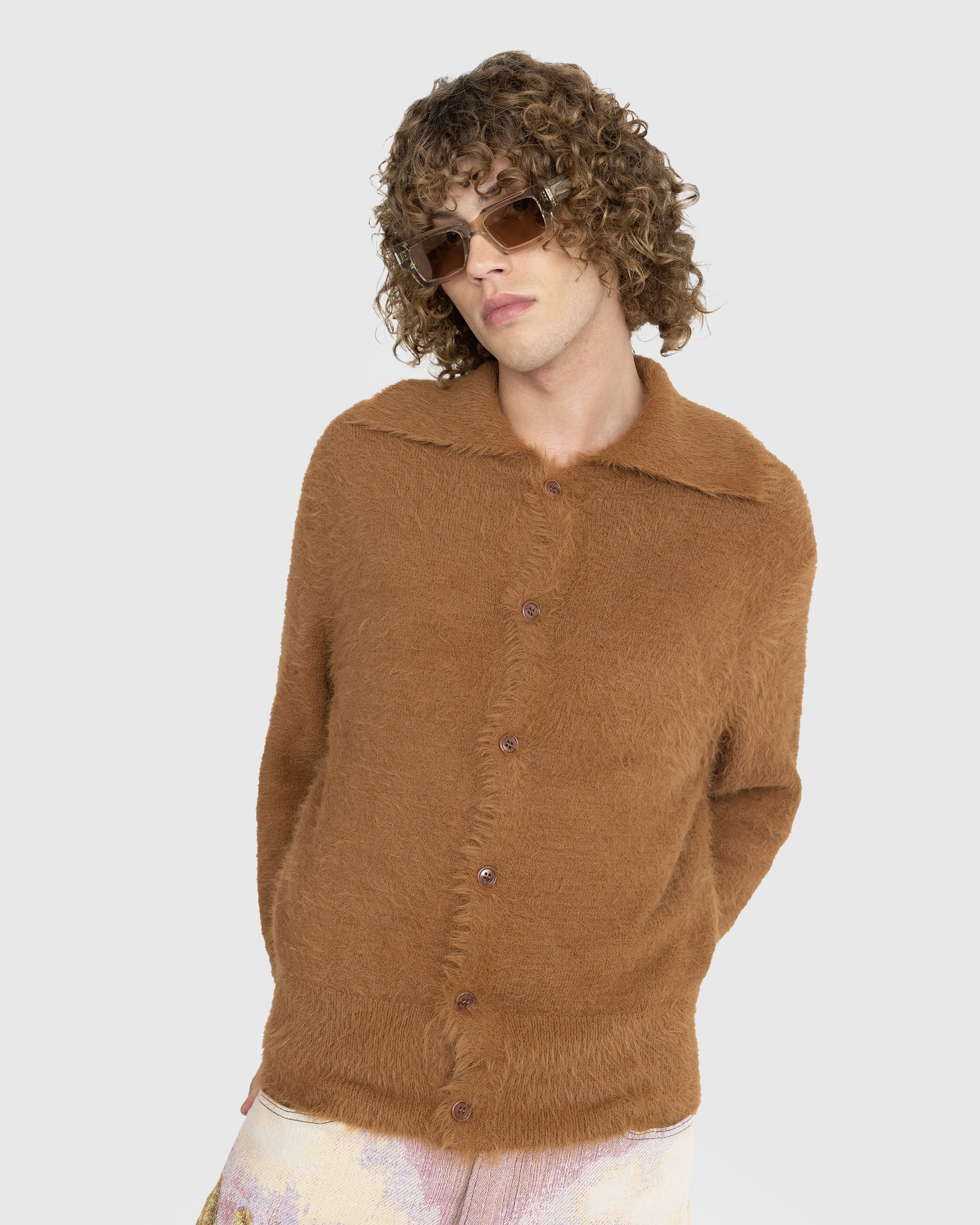 Dries van Noten - Merdan Knit Dark Camel - Clothing - Brown - Image 2