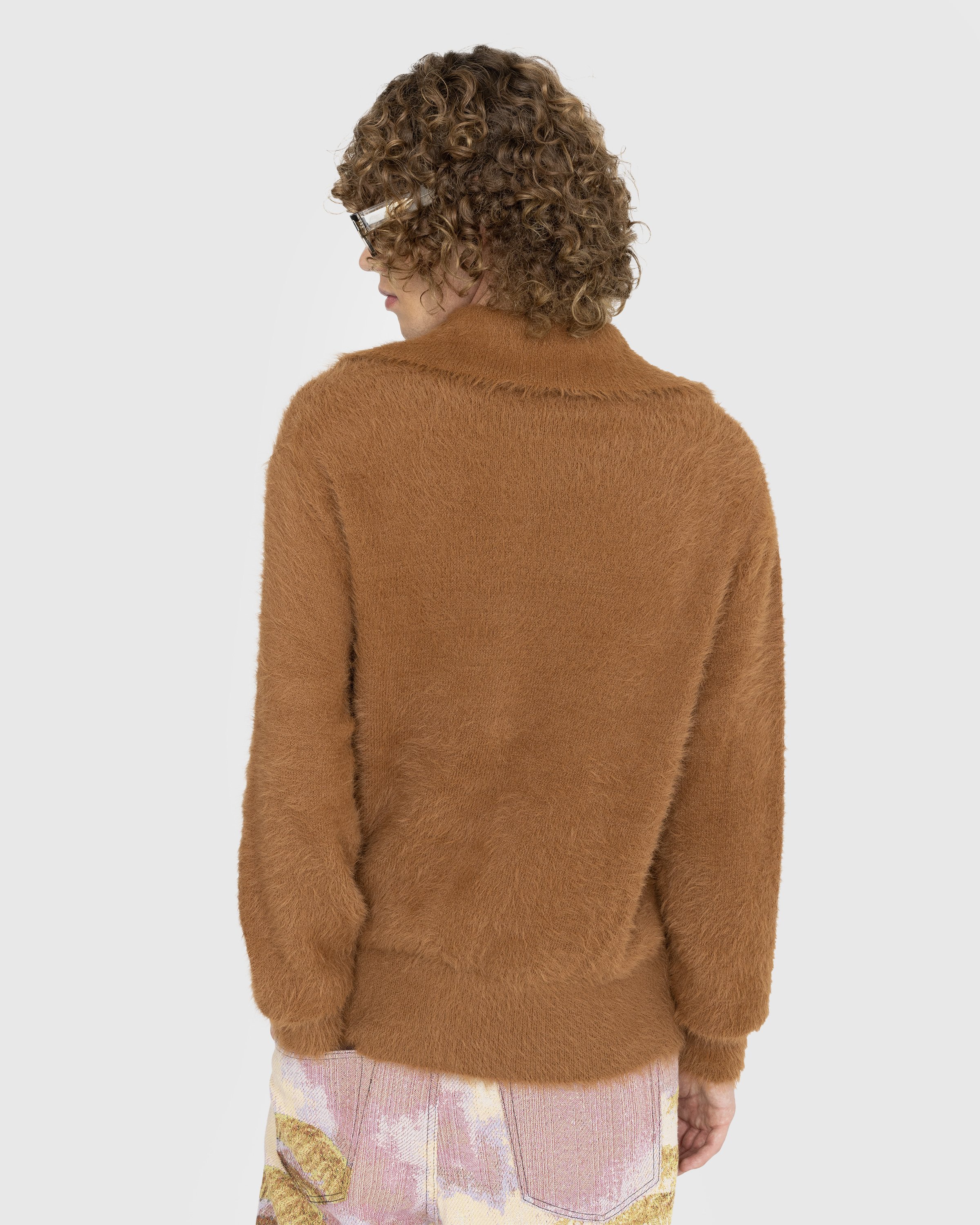Dries van Noten - Merdan Knit Dark Camel - Clothing - Brown - Image 3
