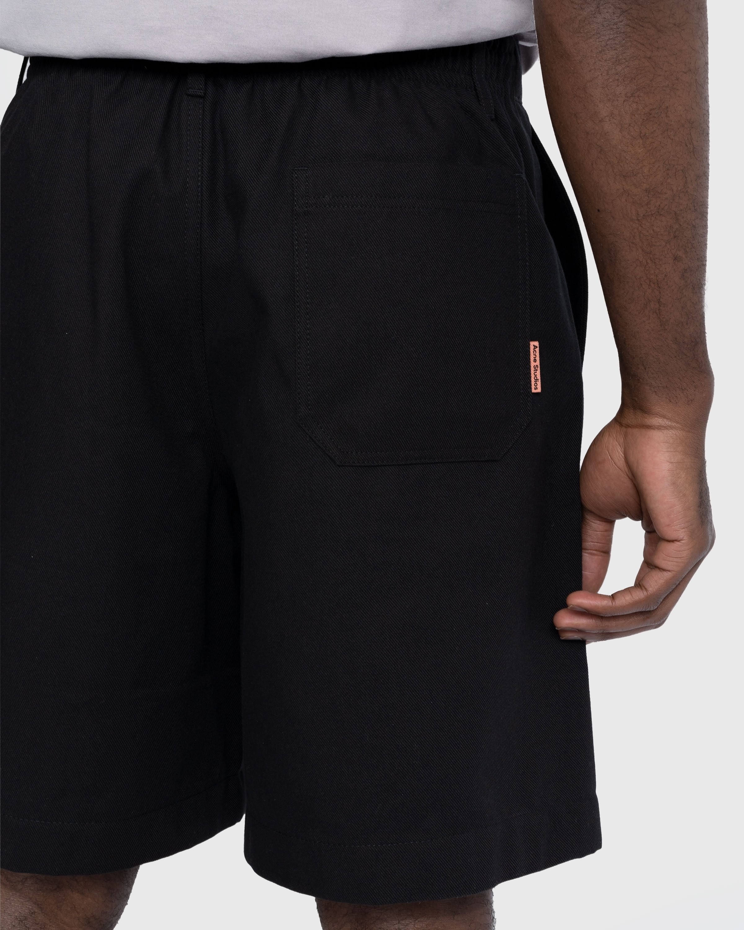 Acne Studios - Regular Fit Shorts Black - Clothing - Black - Image 6