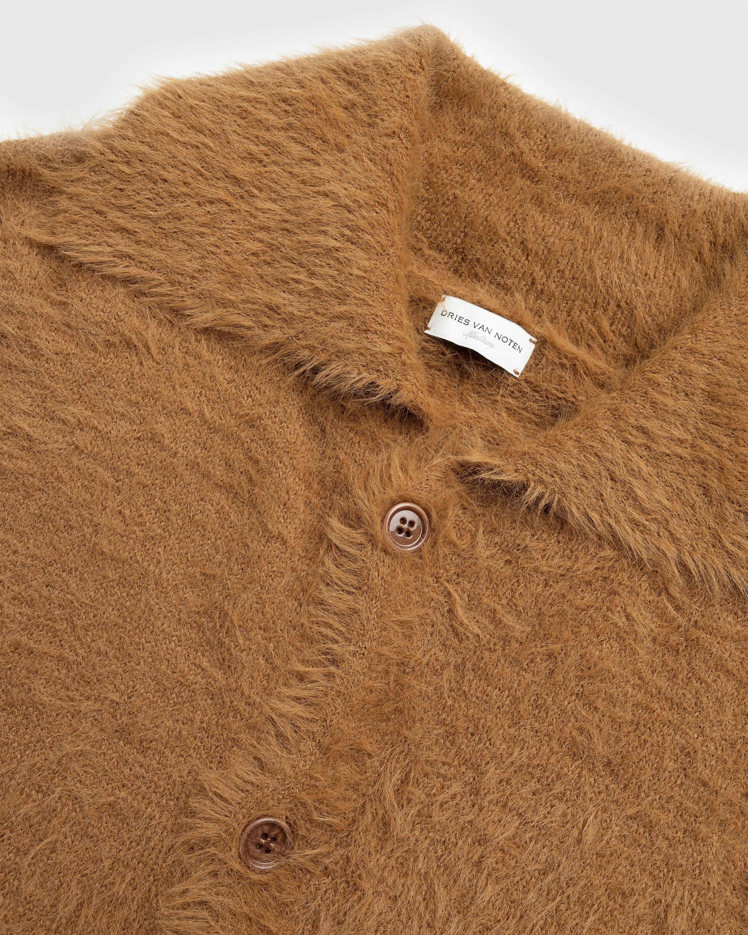 Dries van Noten - Merdan Knit Dark Camel - Clothing - Brown - Image 5